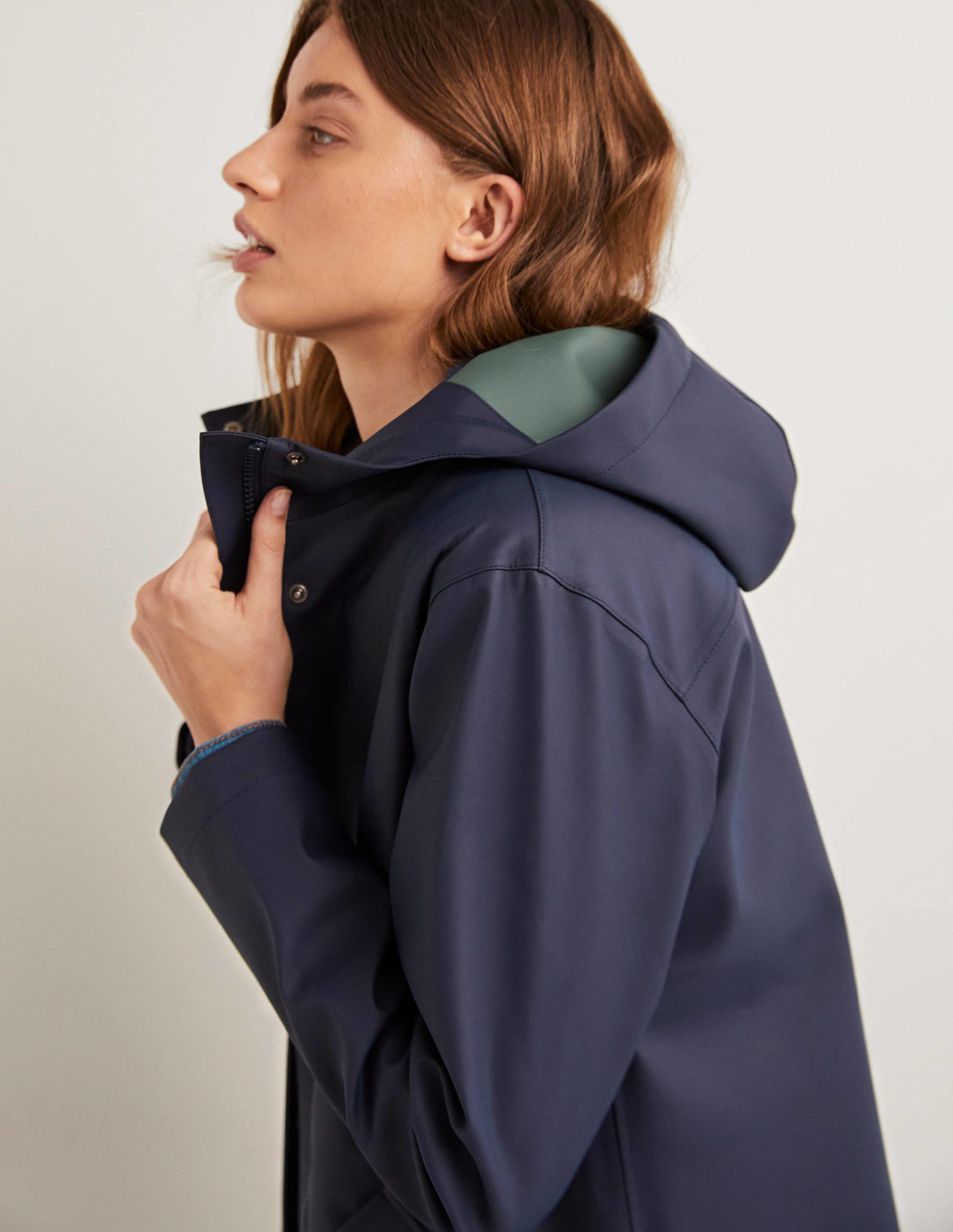 Imperméable long-Bleu marine - Image 5