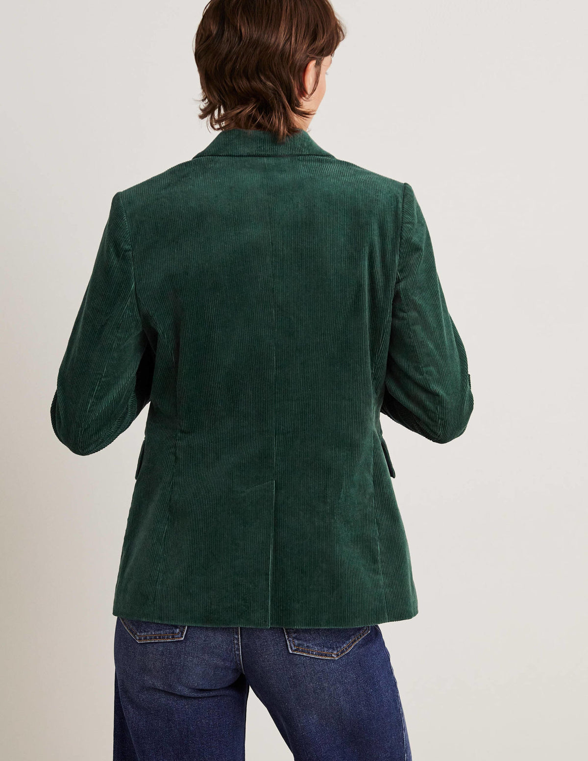 Figurbetonter Cord-Blazer-Trekking-Grün-3