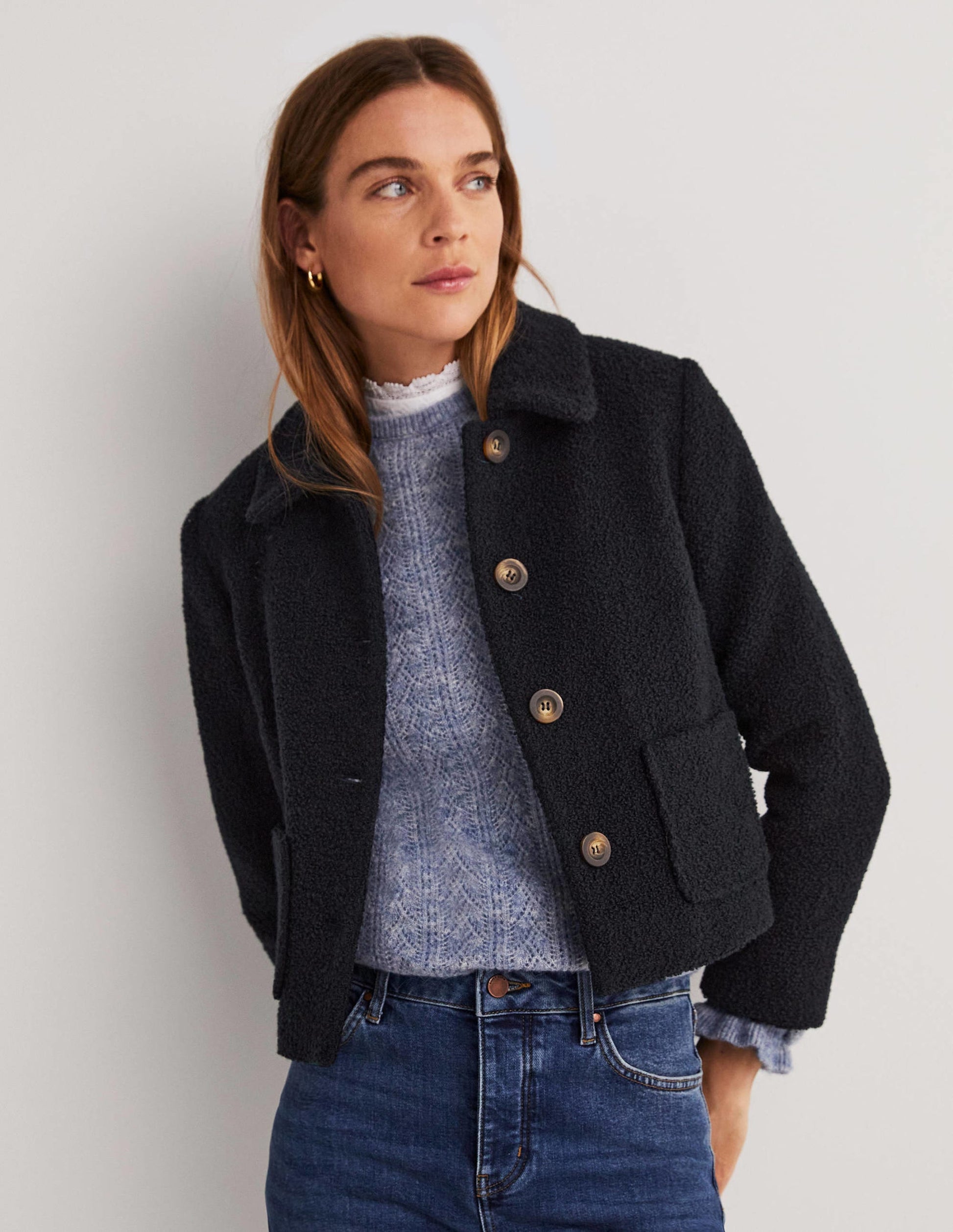 Veste courte Rye-Bleu marine-1