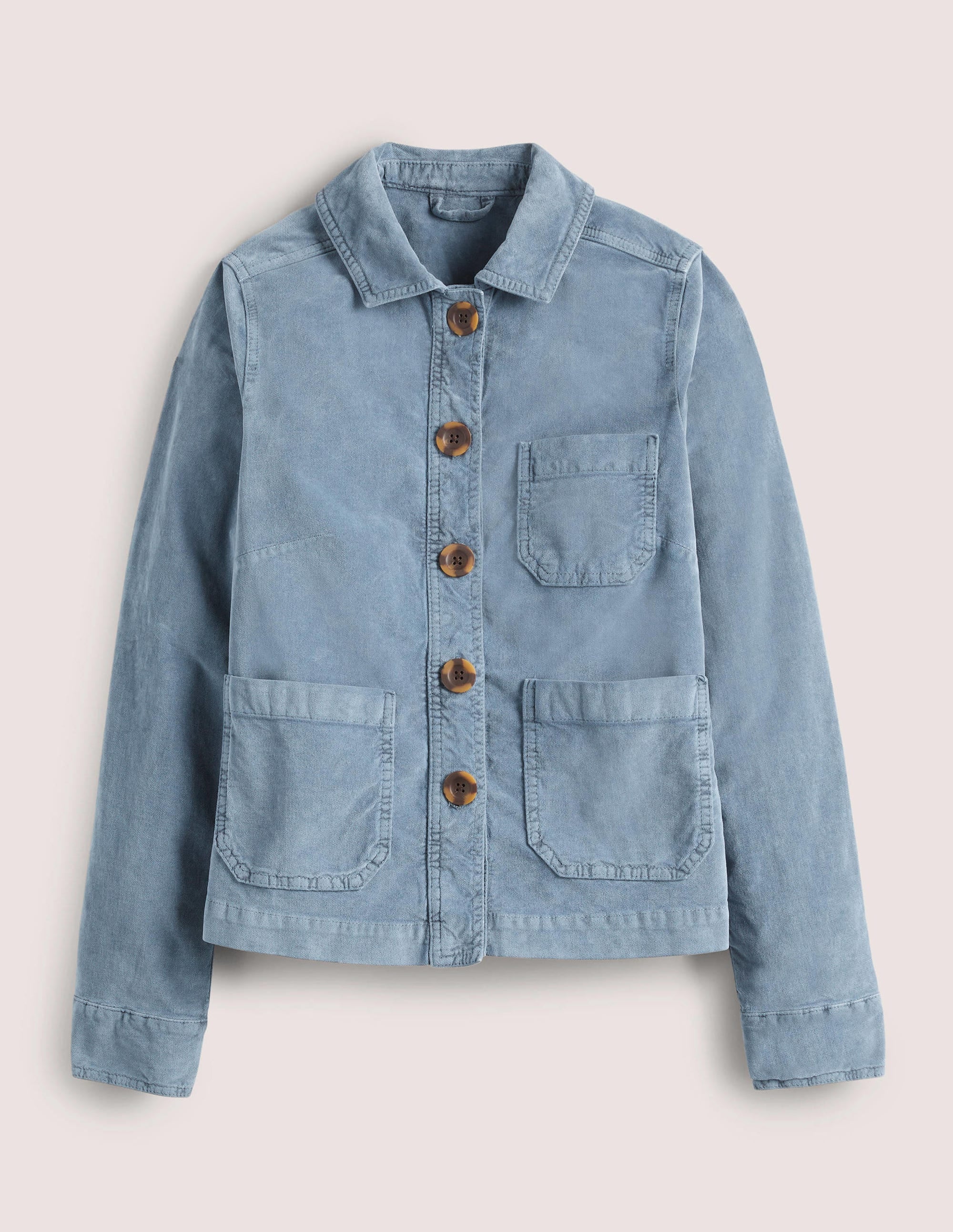 Velvet Chore Jacket-Corporal Blue Velvet - Image 5