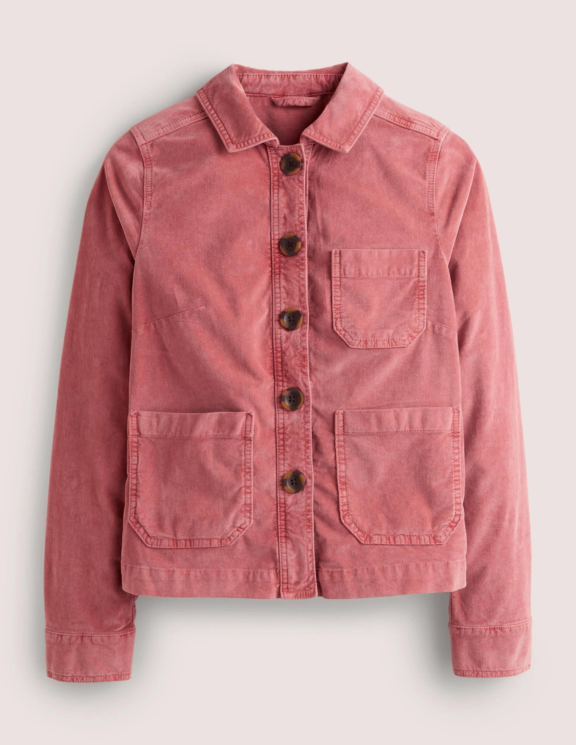 Robuste Jacke aus Samt-Staubrot, Samt - Image 7