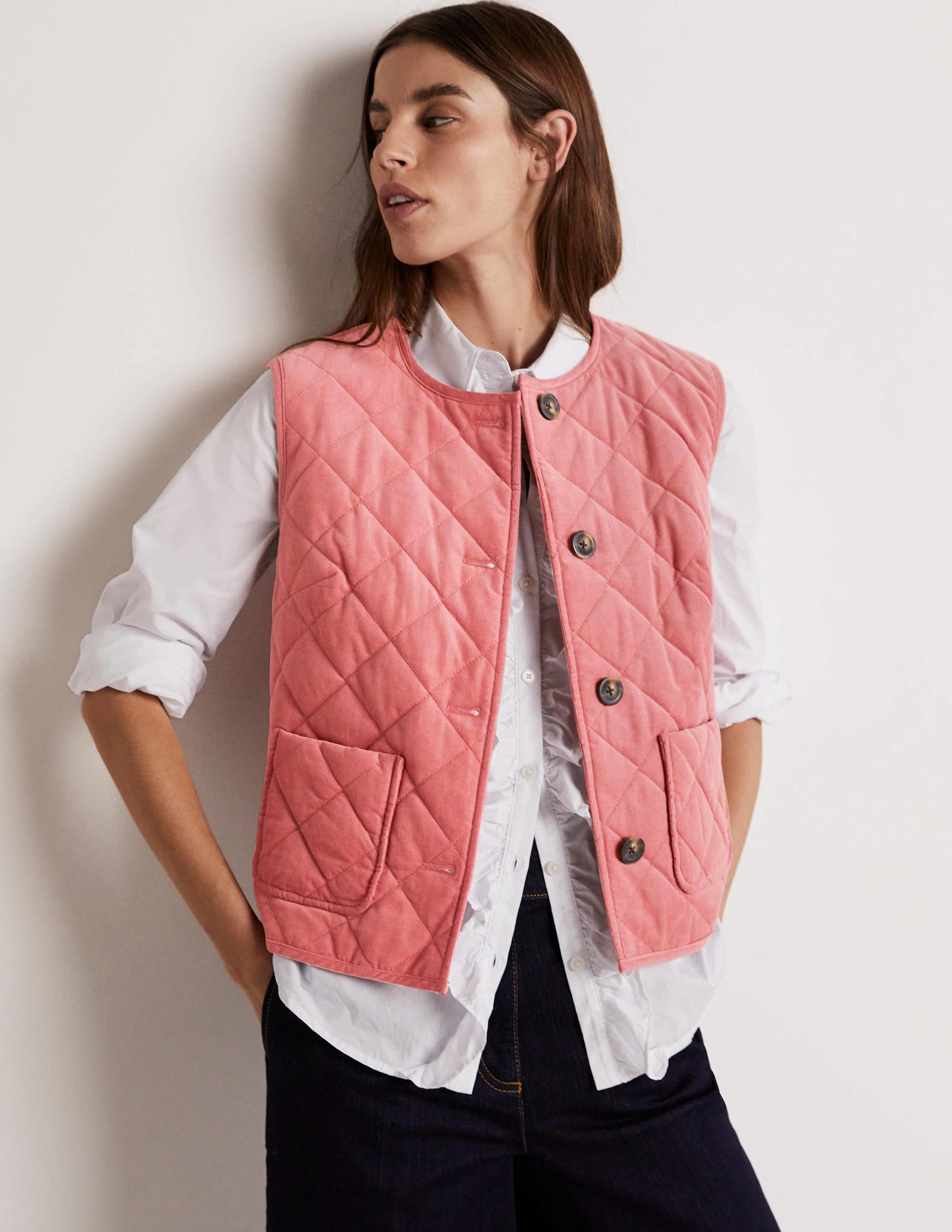 Veste sans manches matelassée-Rouge ancien - Image 5