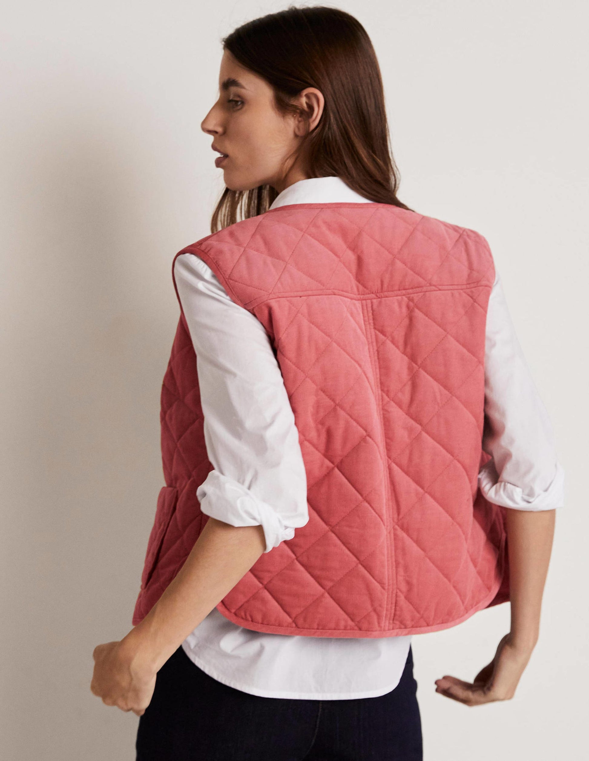 Veste sans manches matelassée-Rouge ancien-7