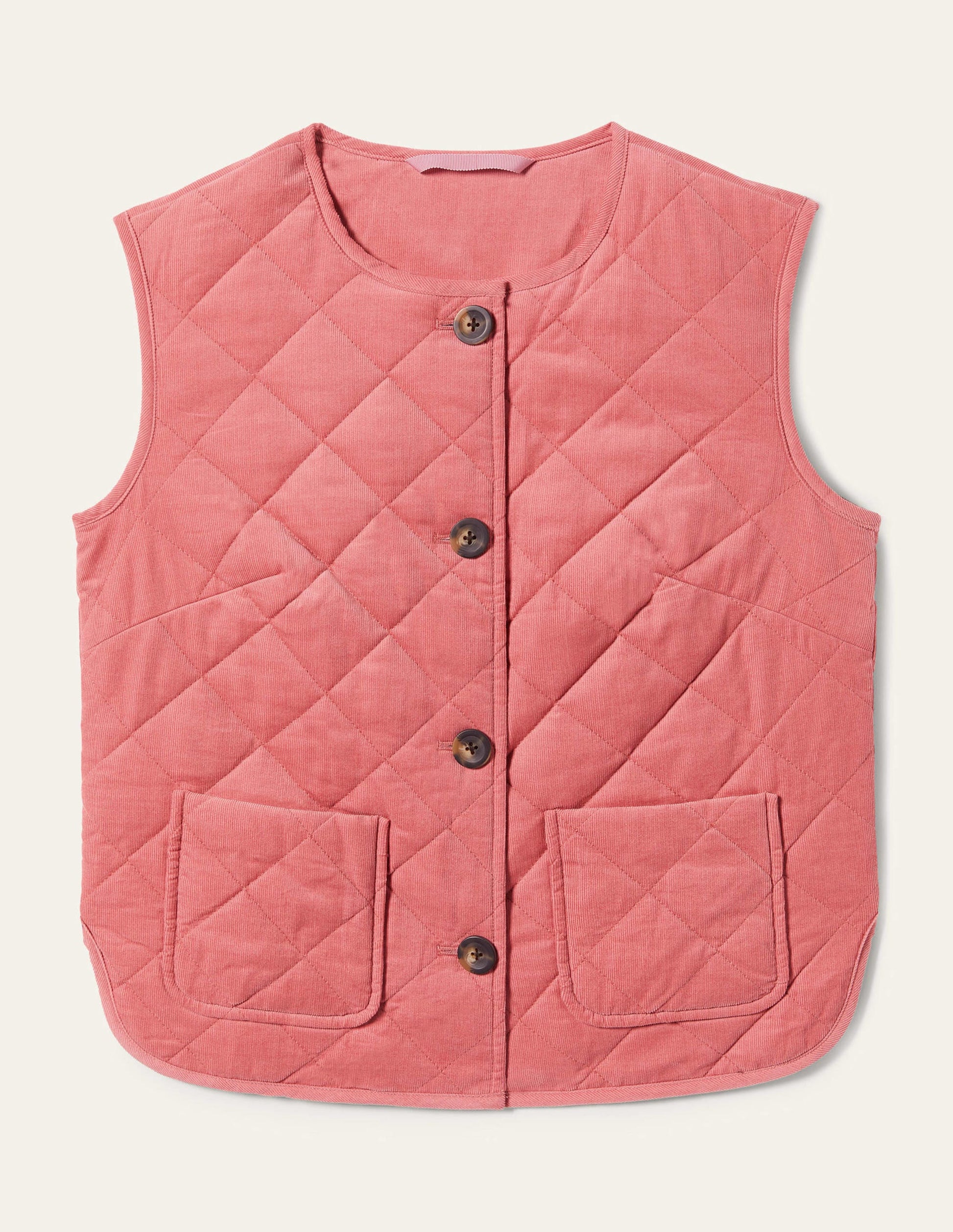 Veste sans manches matelassée-Rouge ancien-10