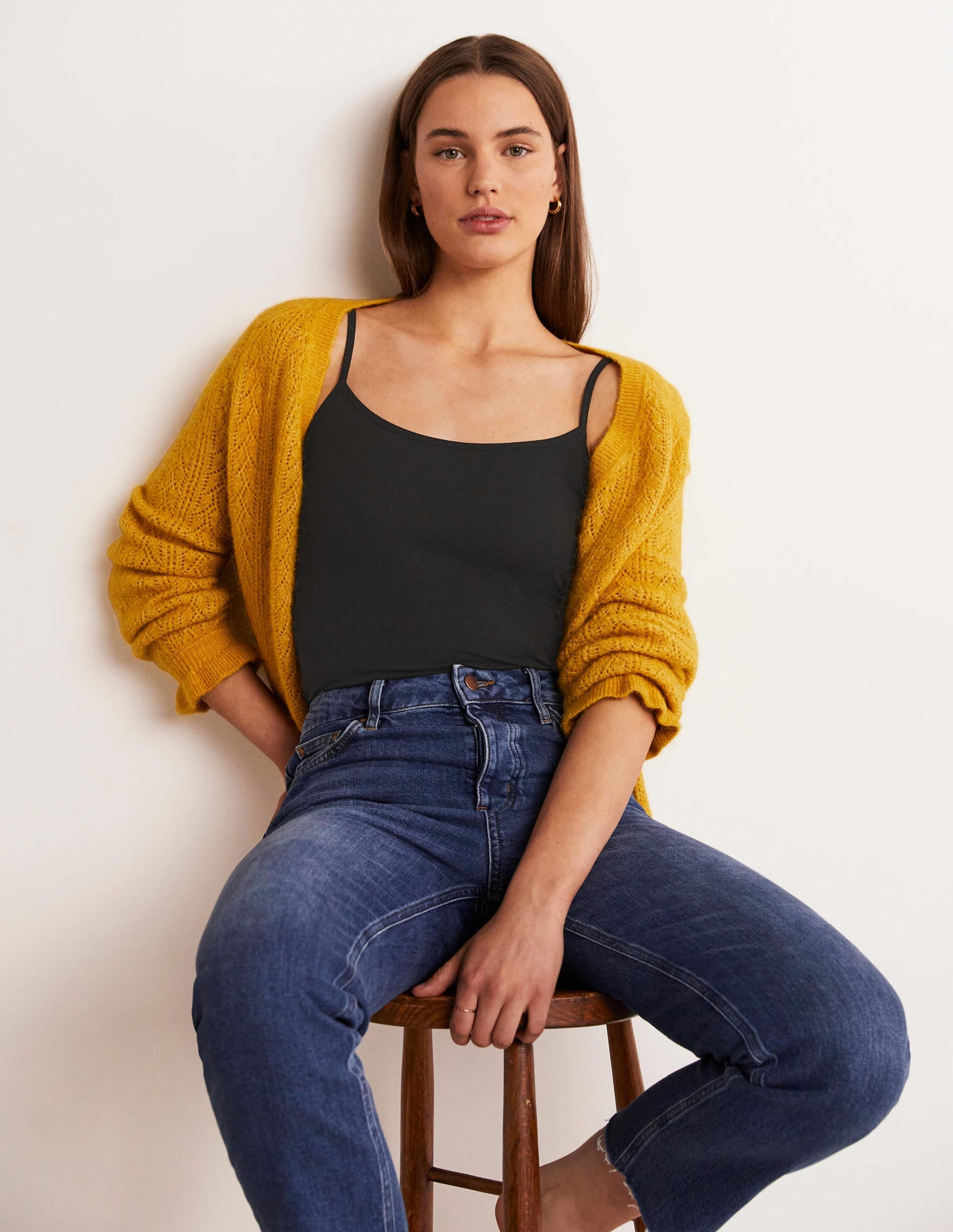Schlichtes Camisole-Oberteil-Schwarz - Image 8