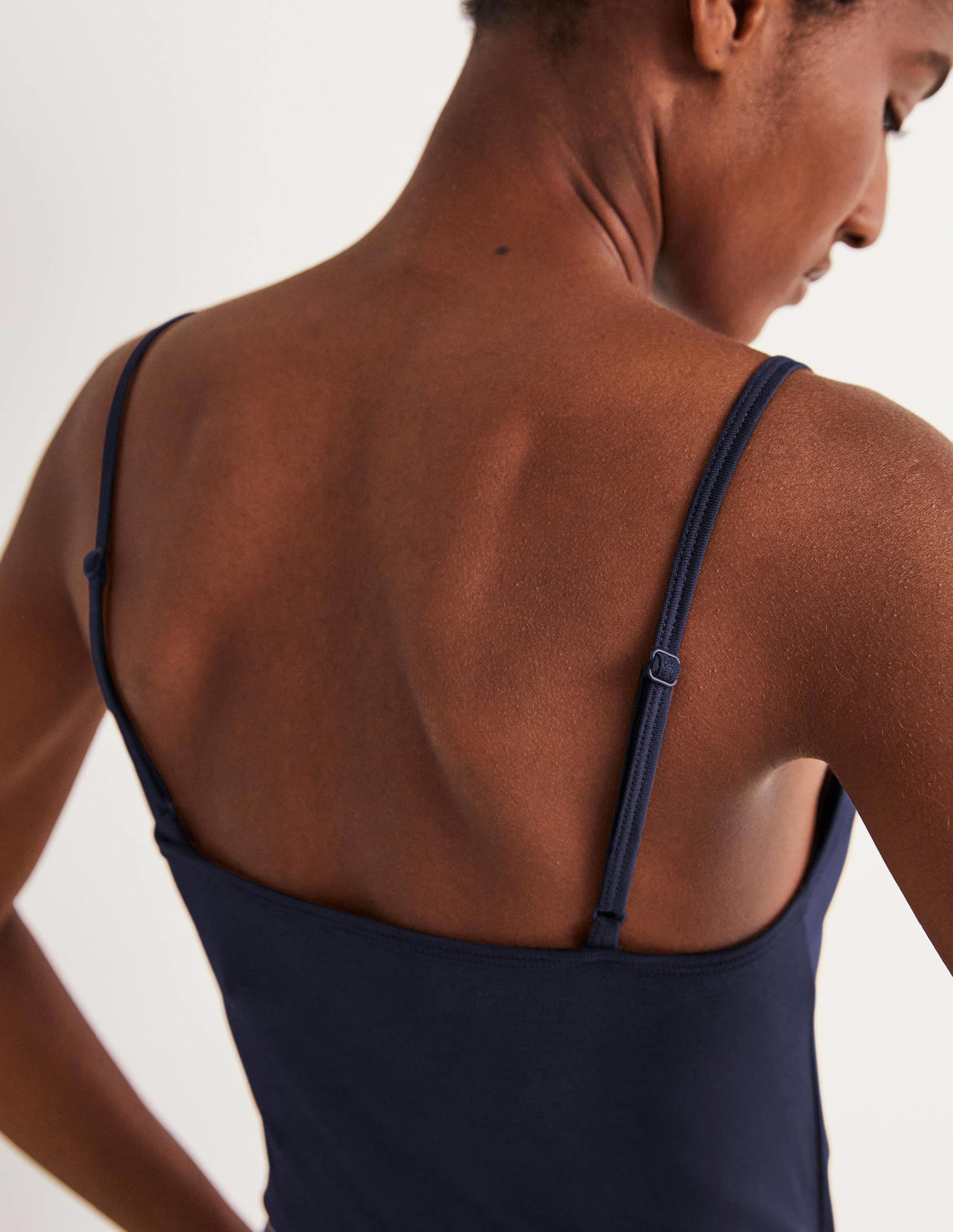 Schlichtes Camisole-Oberteil-Aqua Marine Marl - Image 7