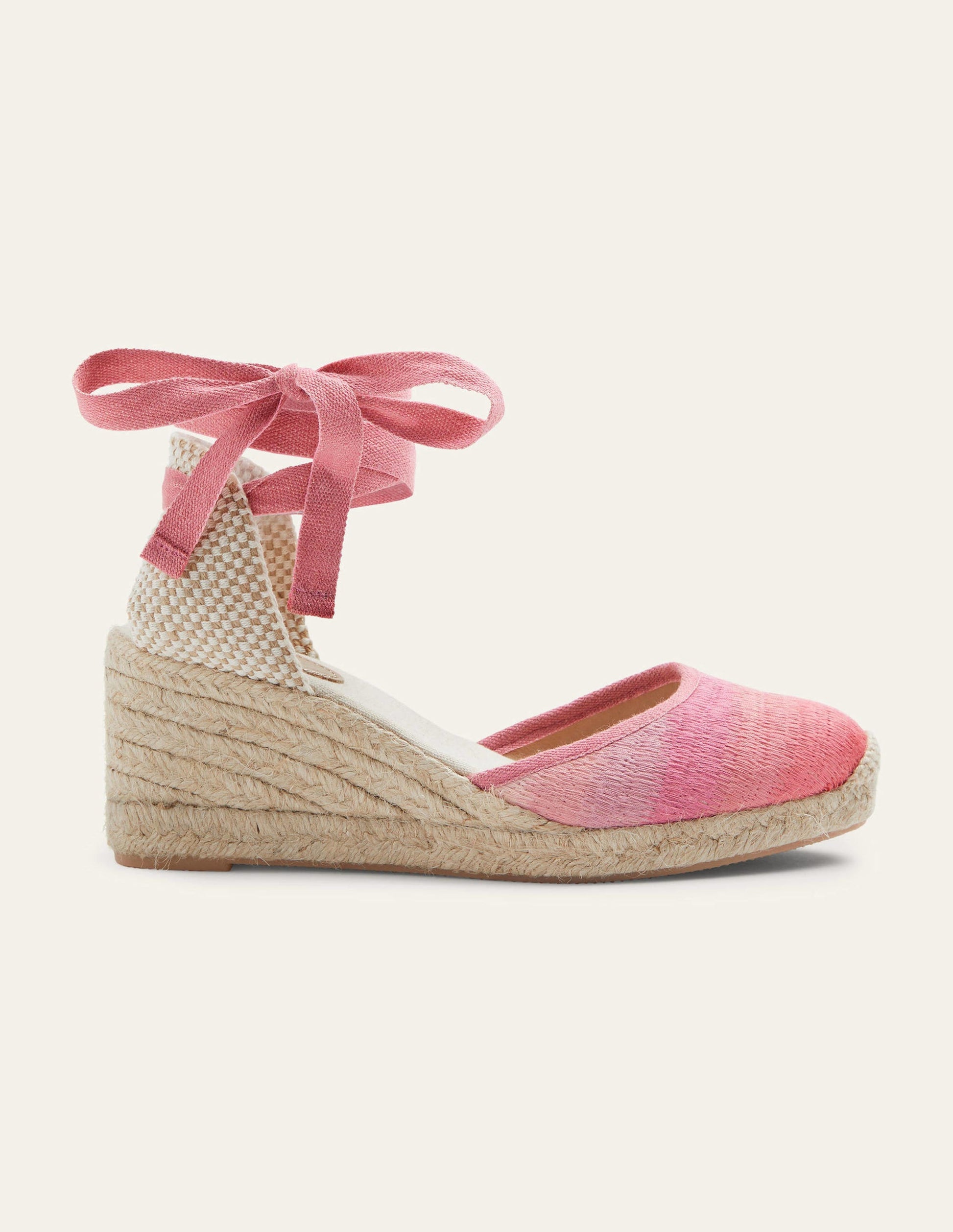 Cassie Espadrilles mit Keilabsatz-Wildrose, Schimmernd-1