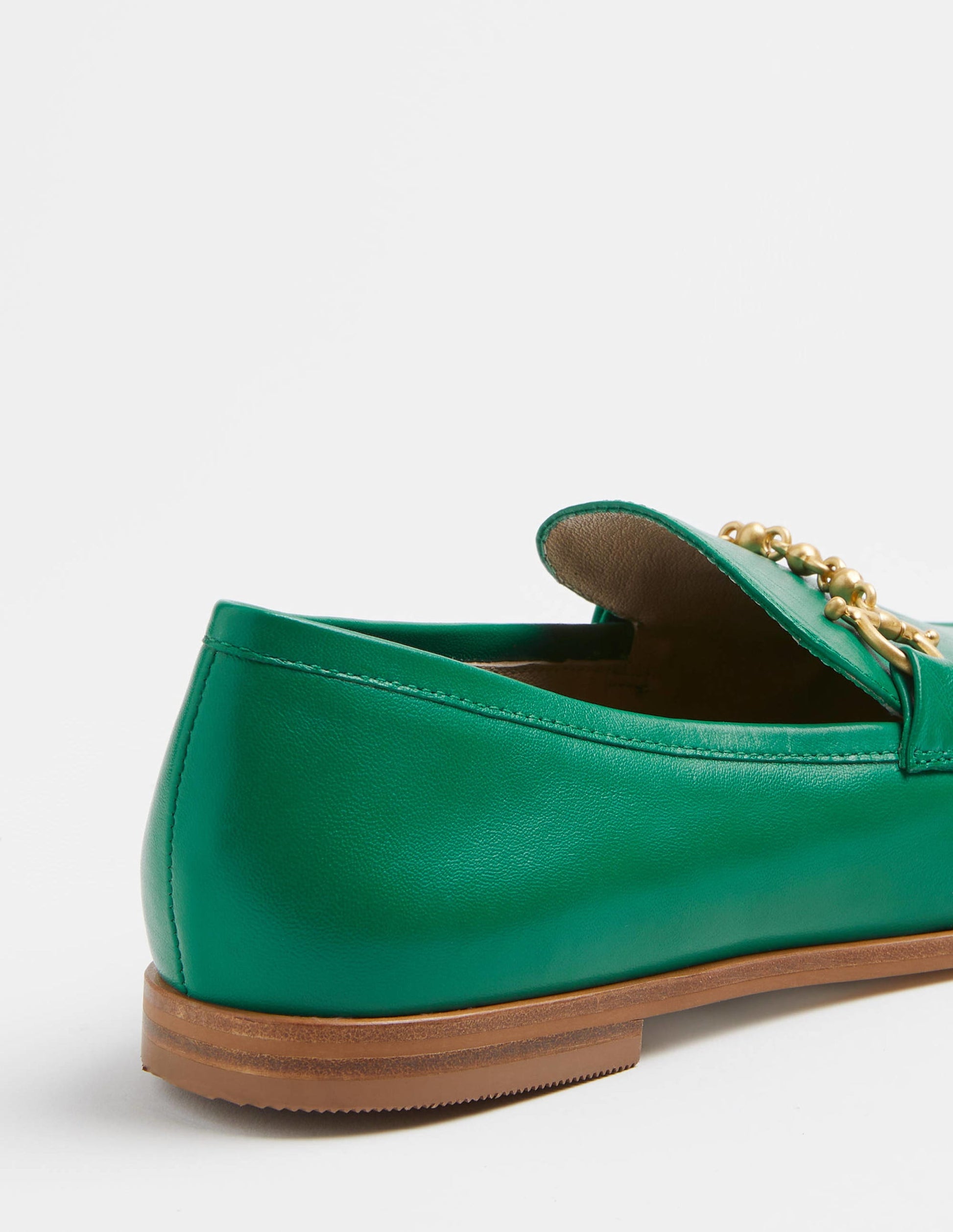 Loafer aus Leder mit Trensen-Waldgrün-3
