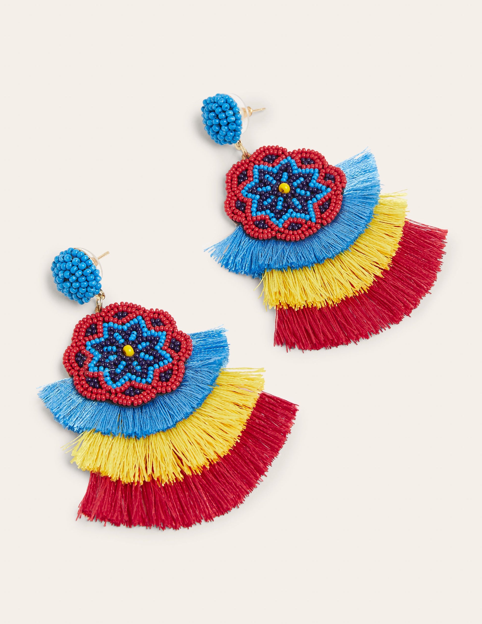 Boucles d'oreilles en perles-Pampille-4