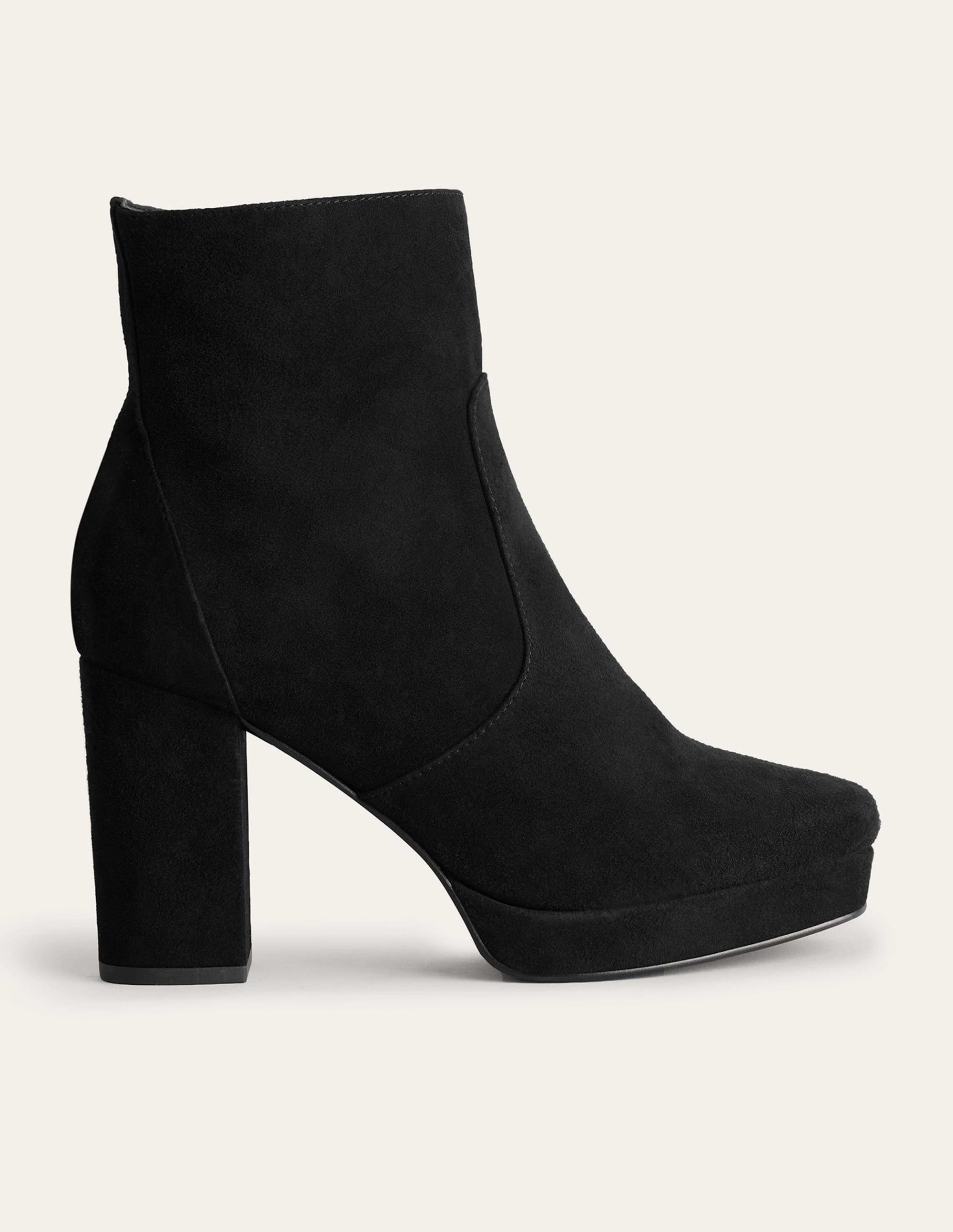 Plateau-Stiefeletten-Schwarz - Image 1