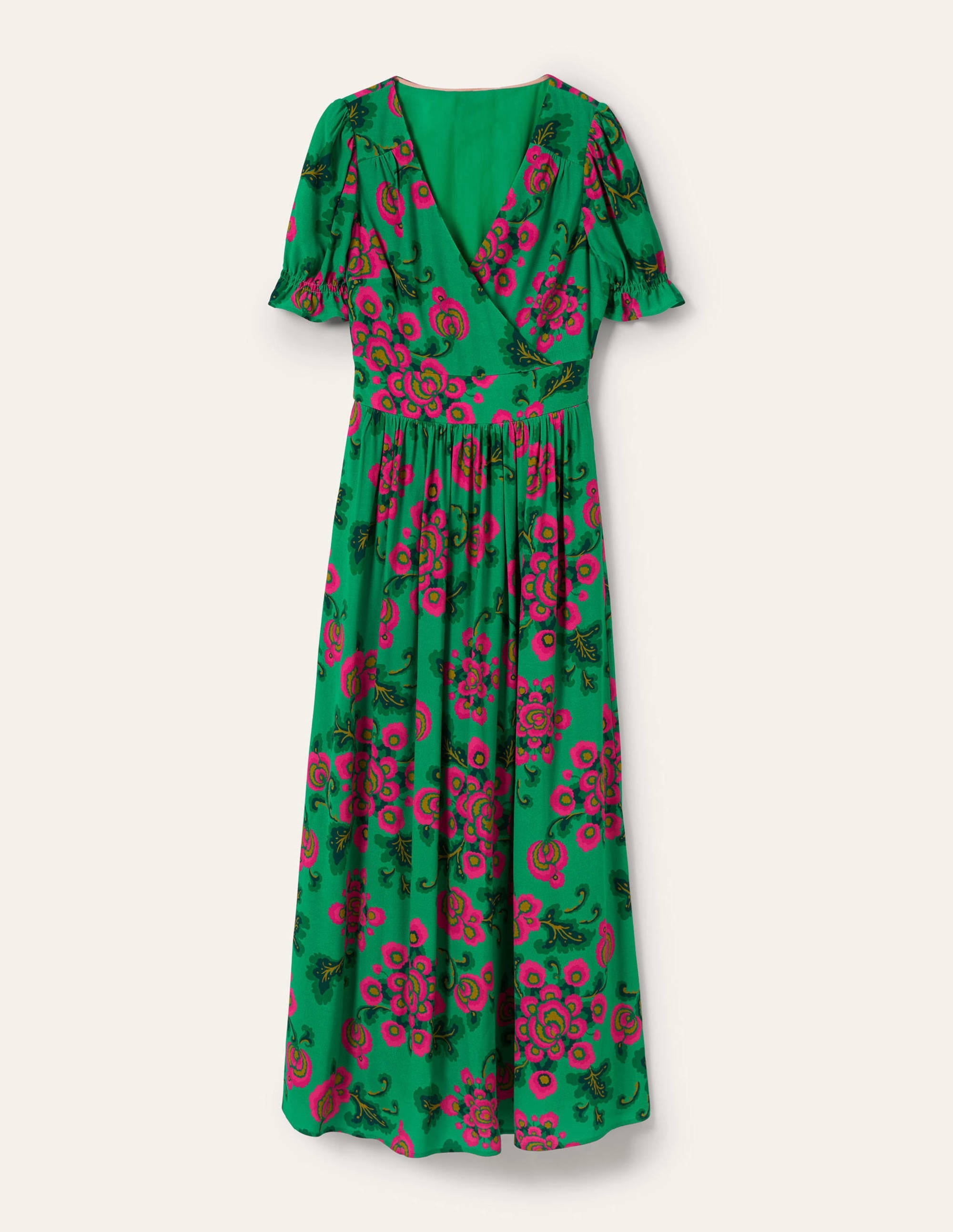 Robe longue Tessa-Vert Ming, motif Wild Blooms - Image 6