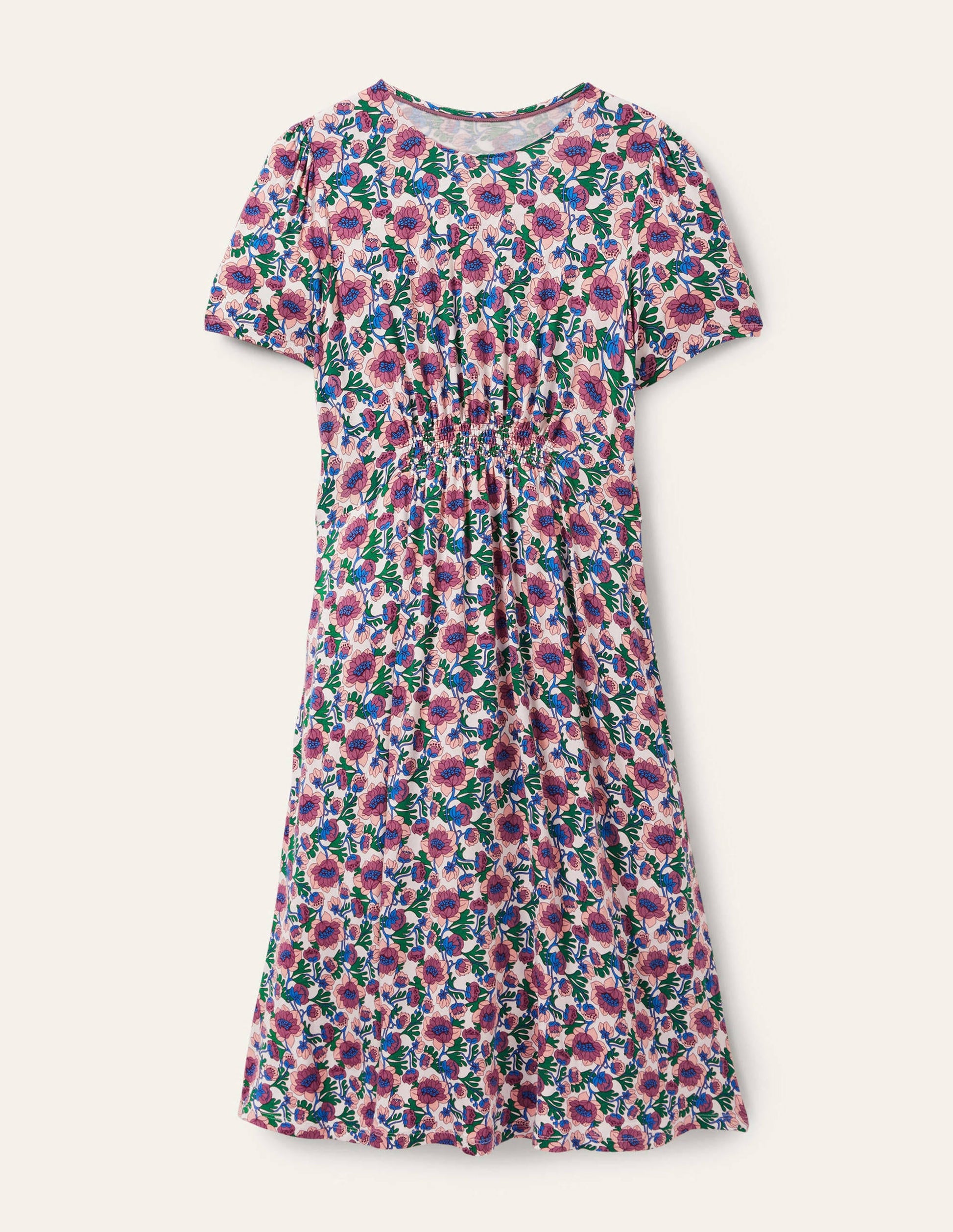 Robe col rond en jersey-Motif Terrace Bud multi-6