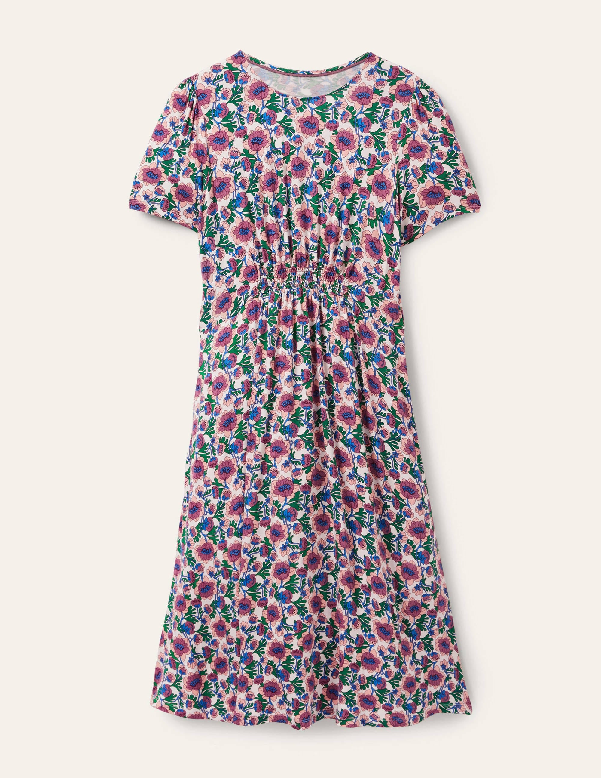 Robe col rond en jersey-Motif Terrace Bud multi - Image 6