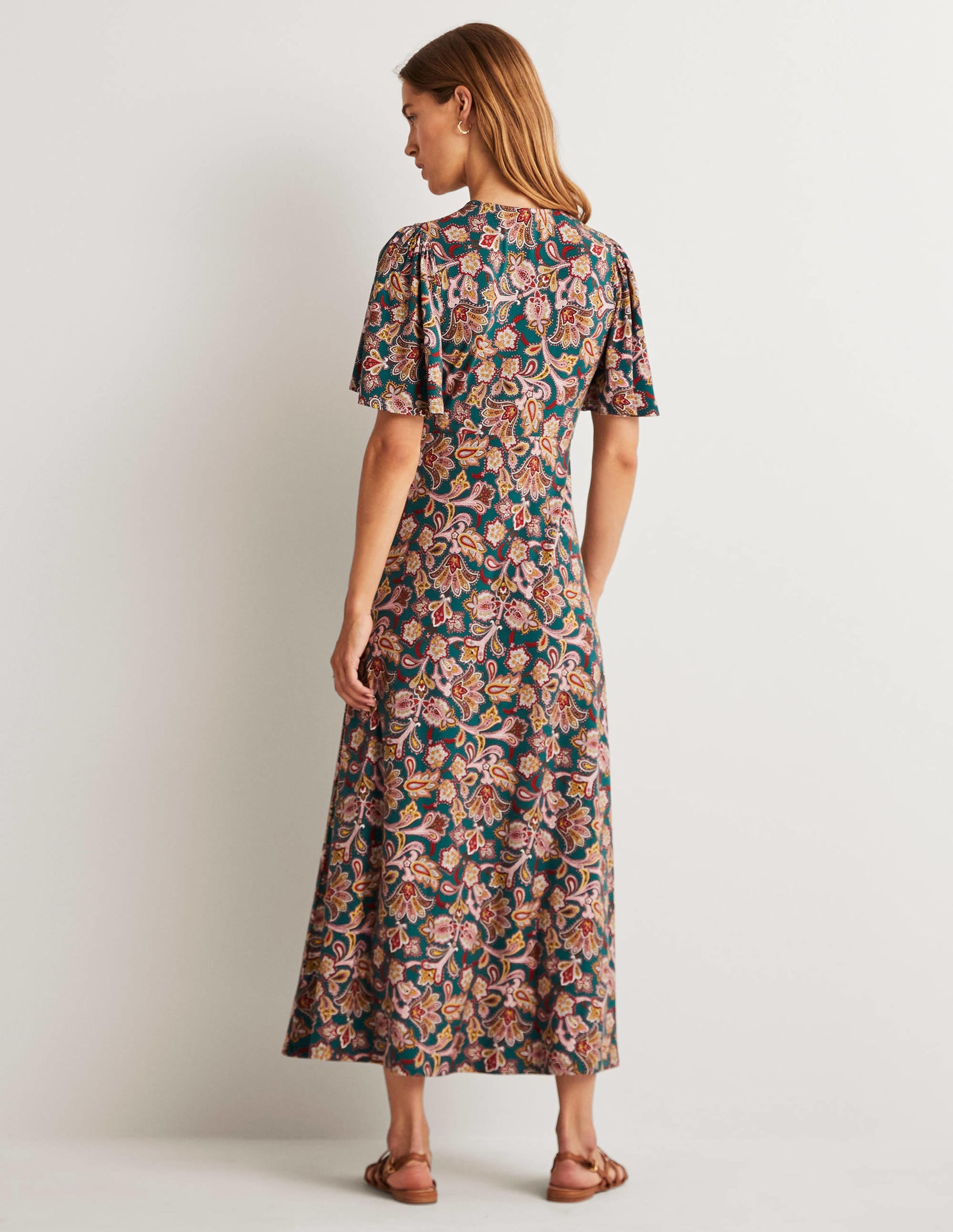Jersey-Midikleid-Chesapeake Bay, Paisley-Knospen - Image 3