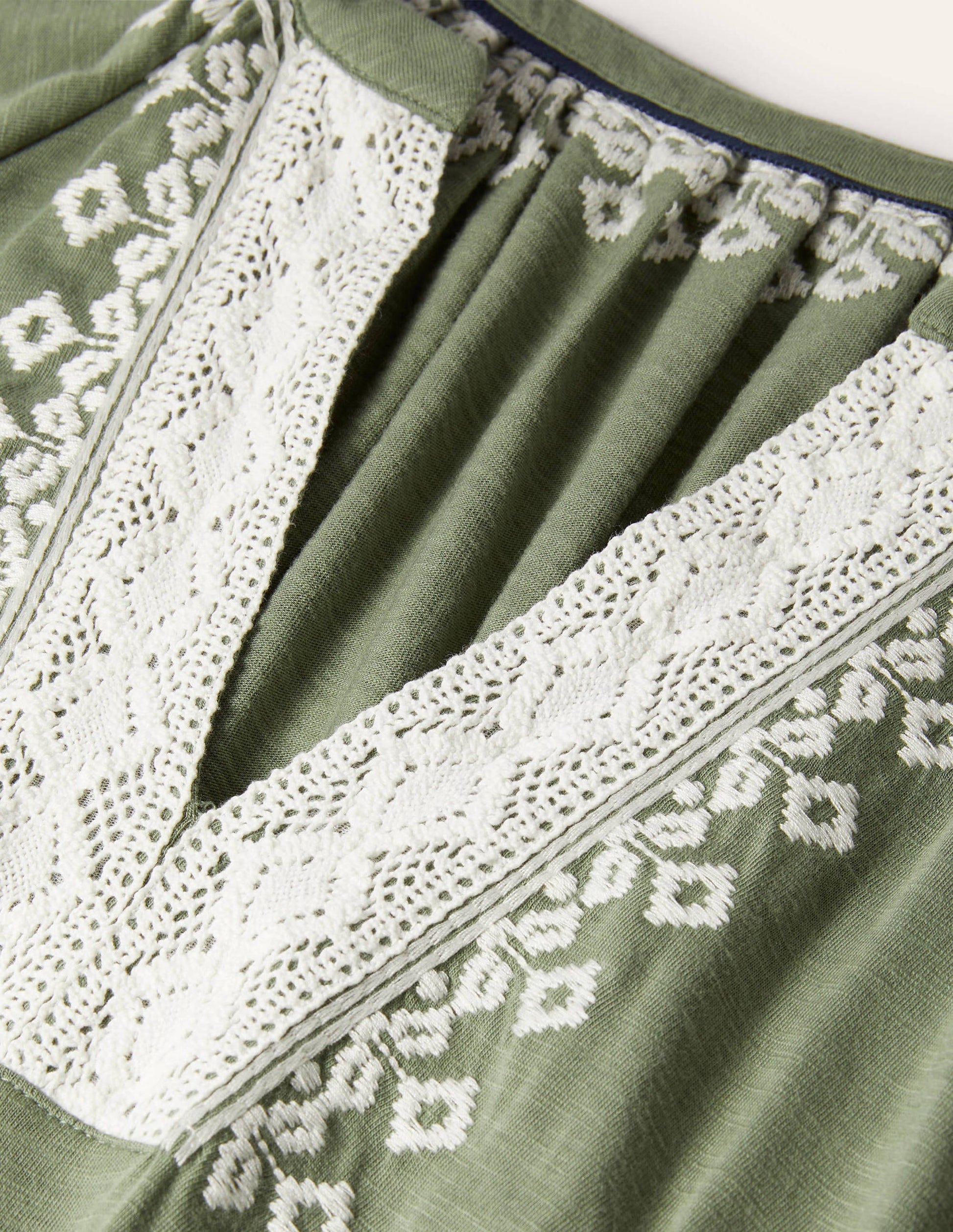 Robe midi en jersey avec détails crochetés-Aulne-5