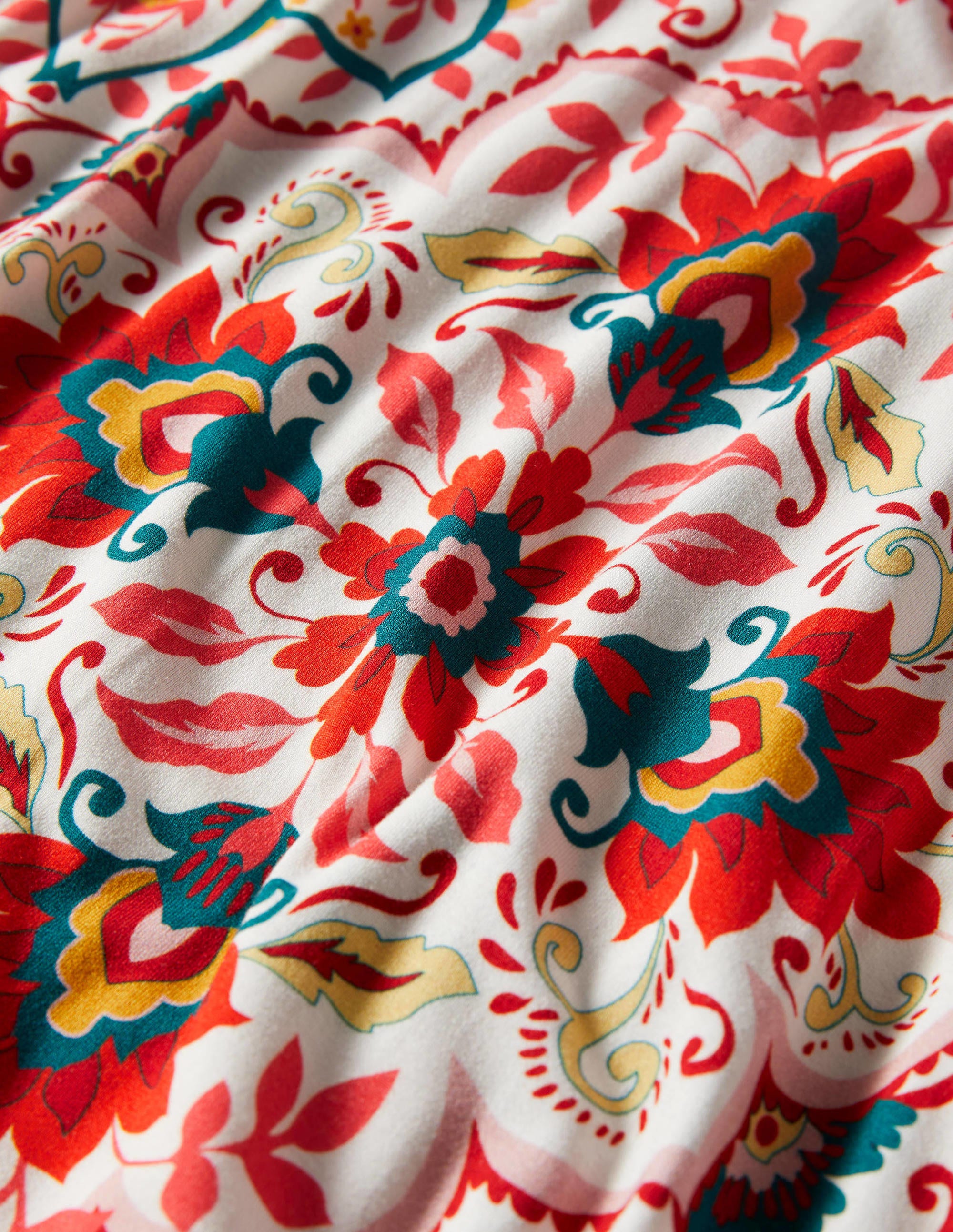 Jersey-Maxikleid mit V-Ausschnitt-Bunt, Bloomsbury-Muster - Image 7