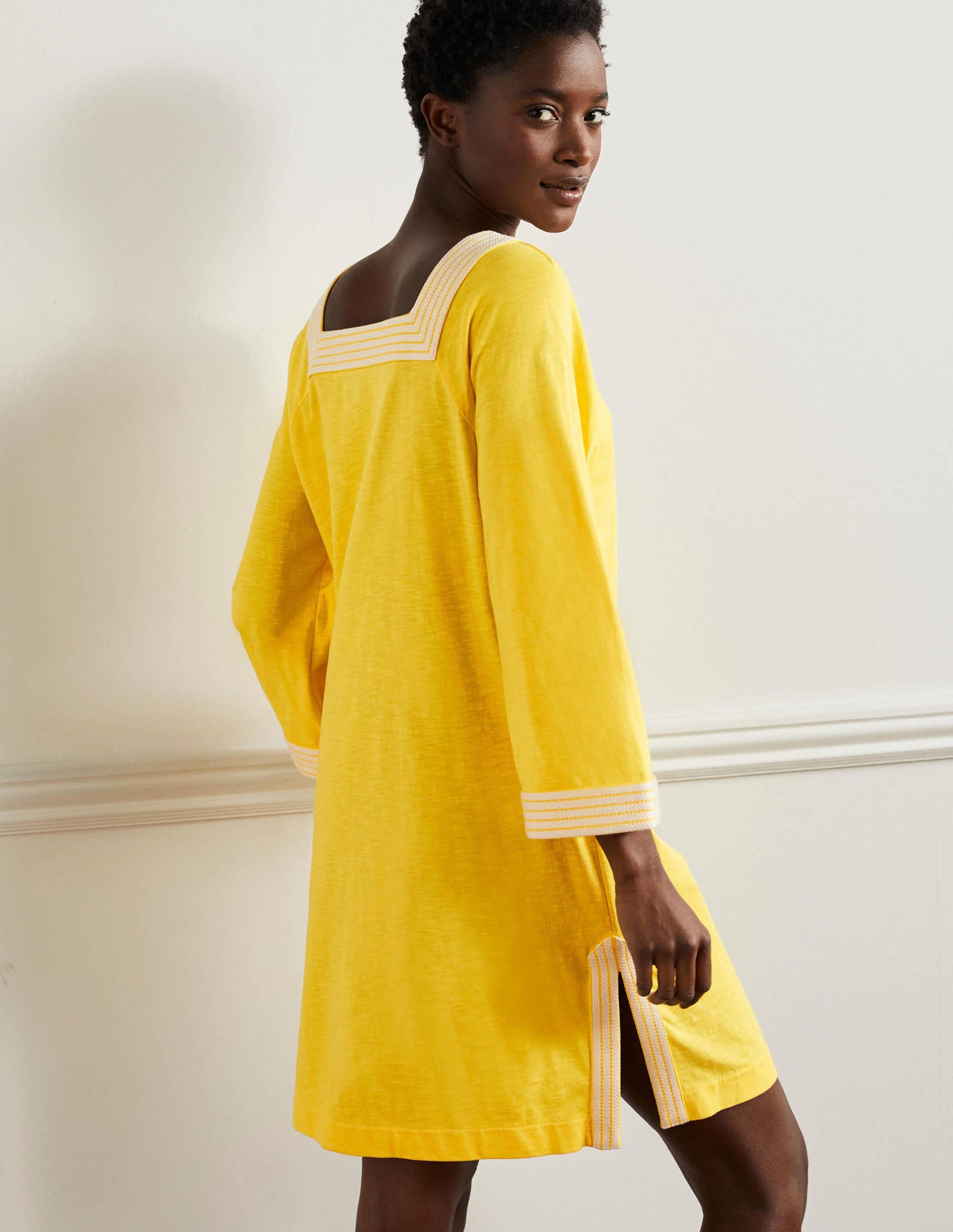 Tunique brodée en jersey-Zeste de citron-3