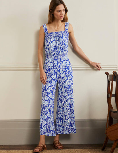 Jersey-Jumpsuit mit Trägern-Atlantischer Ozean, Wildblumen-1