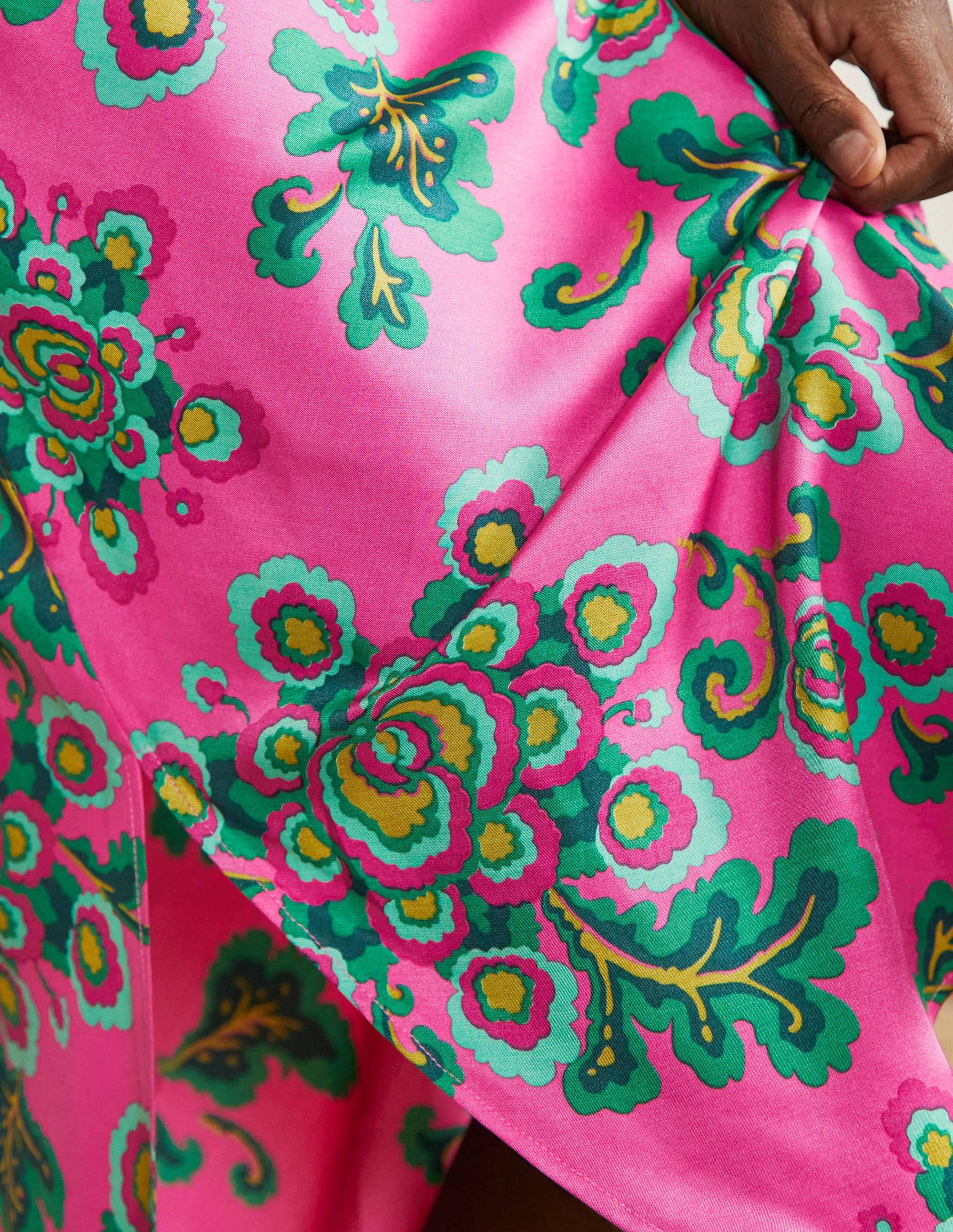 Robe midi légère Elena-Rose festif, motif Wild Blooms - Image 2