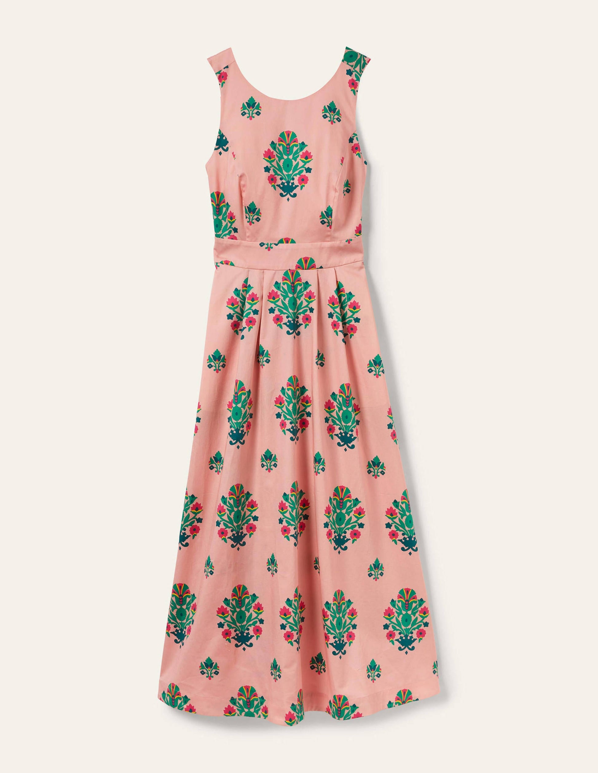 Robe midi Elsa avec détail à l'arrière-Milkshake, motif Bouquet Stamp-5