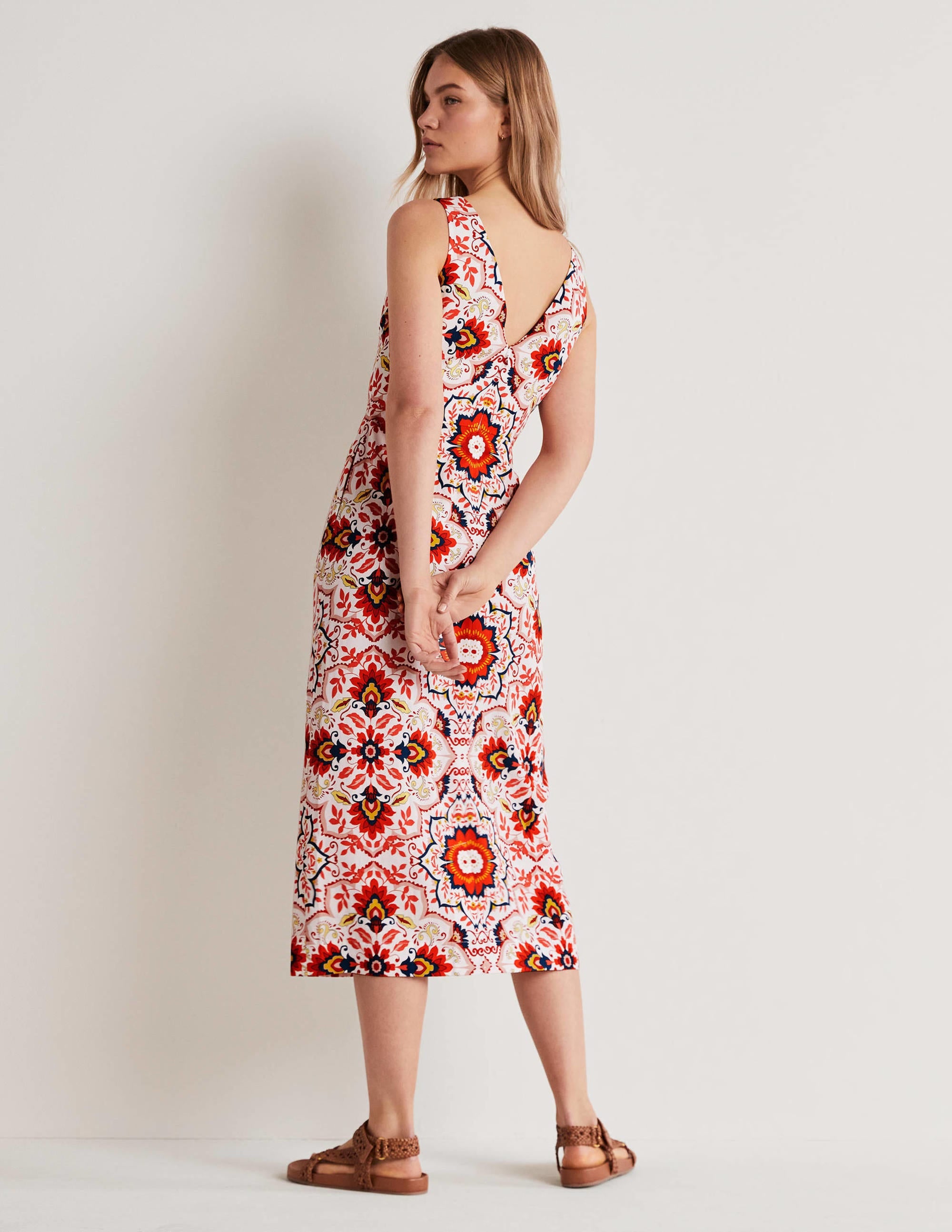 Fiona Säulenkleid-Bunt, Bloomsbury-Muster - Image 3