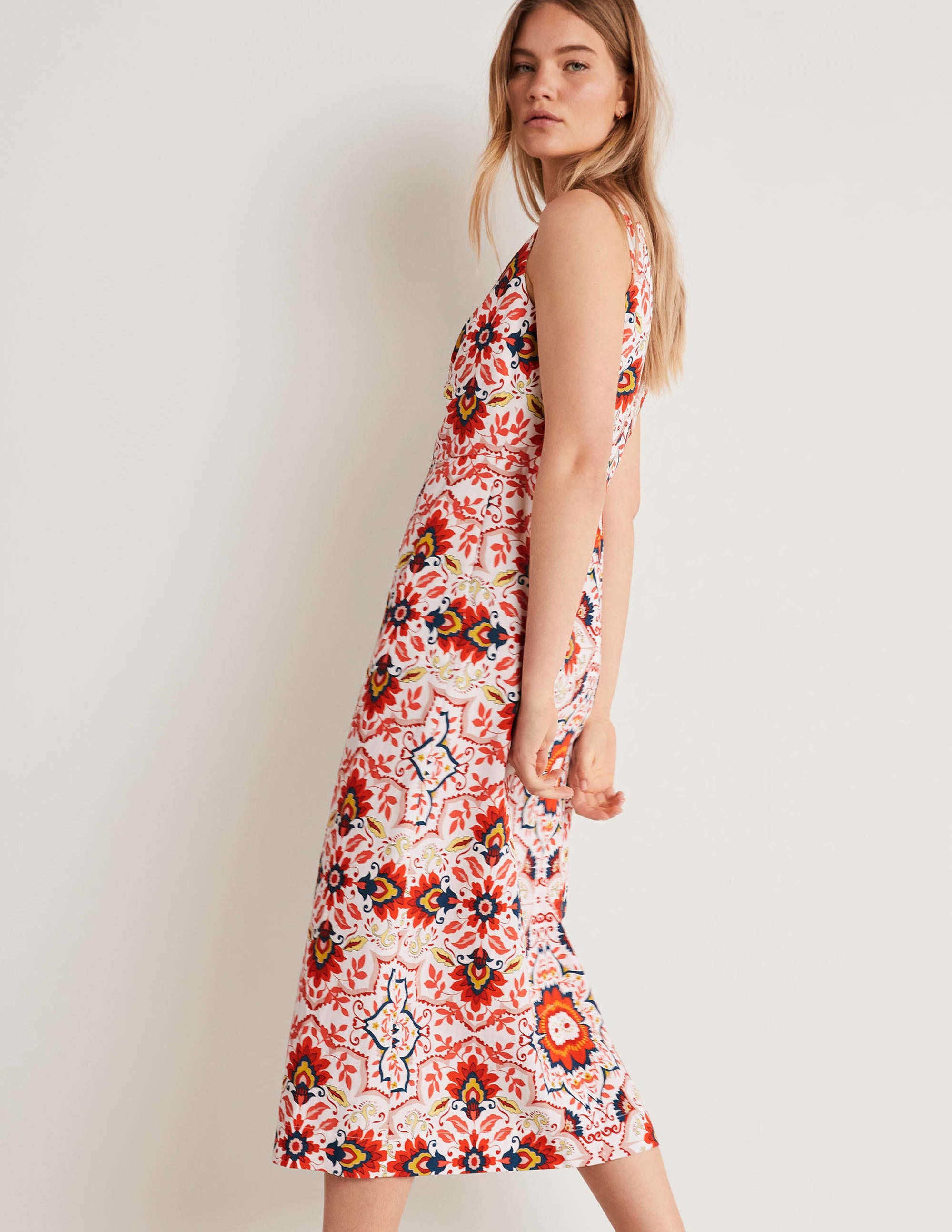 Fiona Säulenkleid-Bunt, Bloomsbury-Muster - Image 4