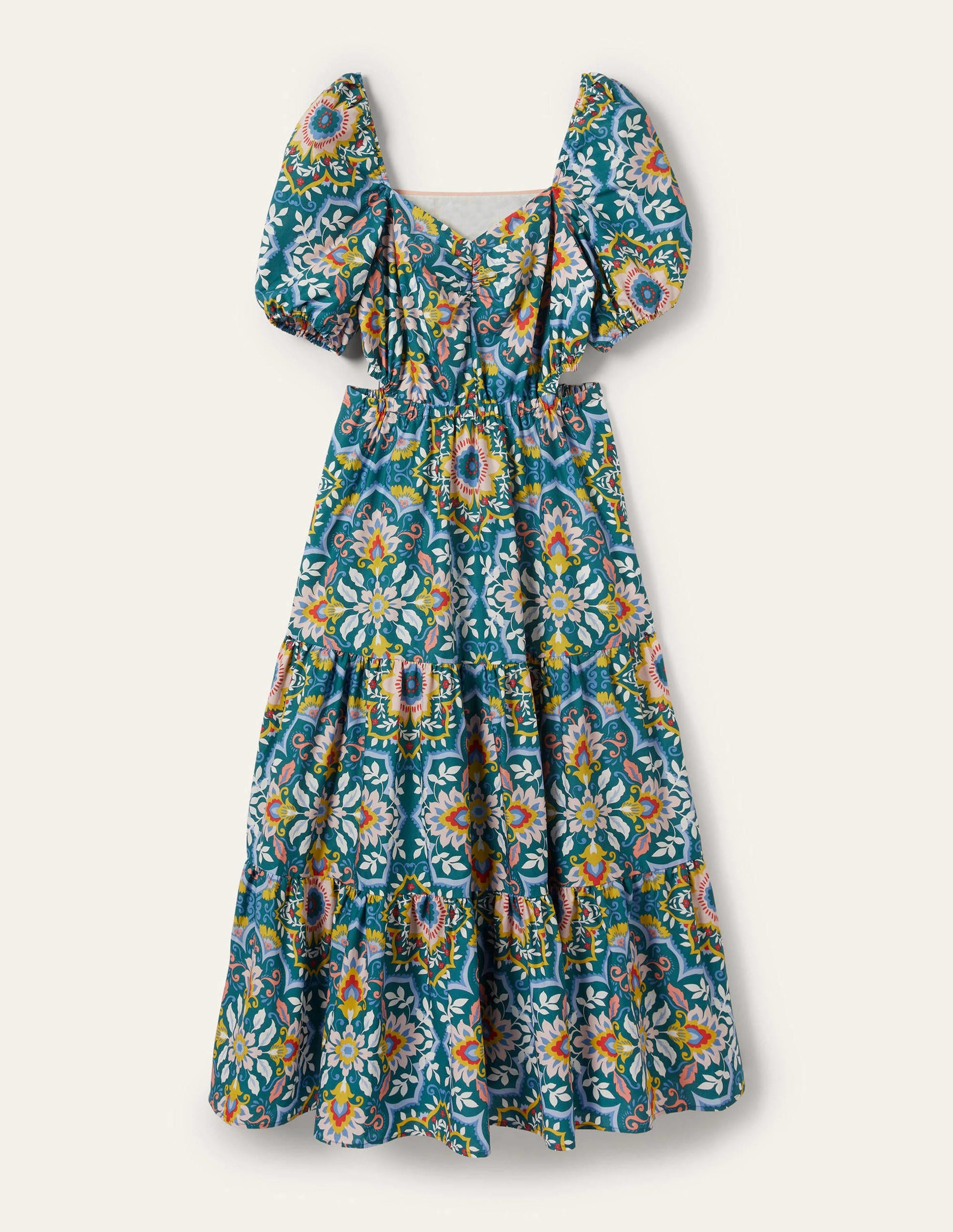 Florence Midikleid mit Cut-out-Details-Chesapeake Bay, Bloomsbury-Muster-7