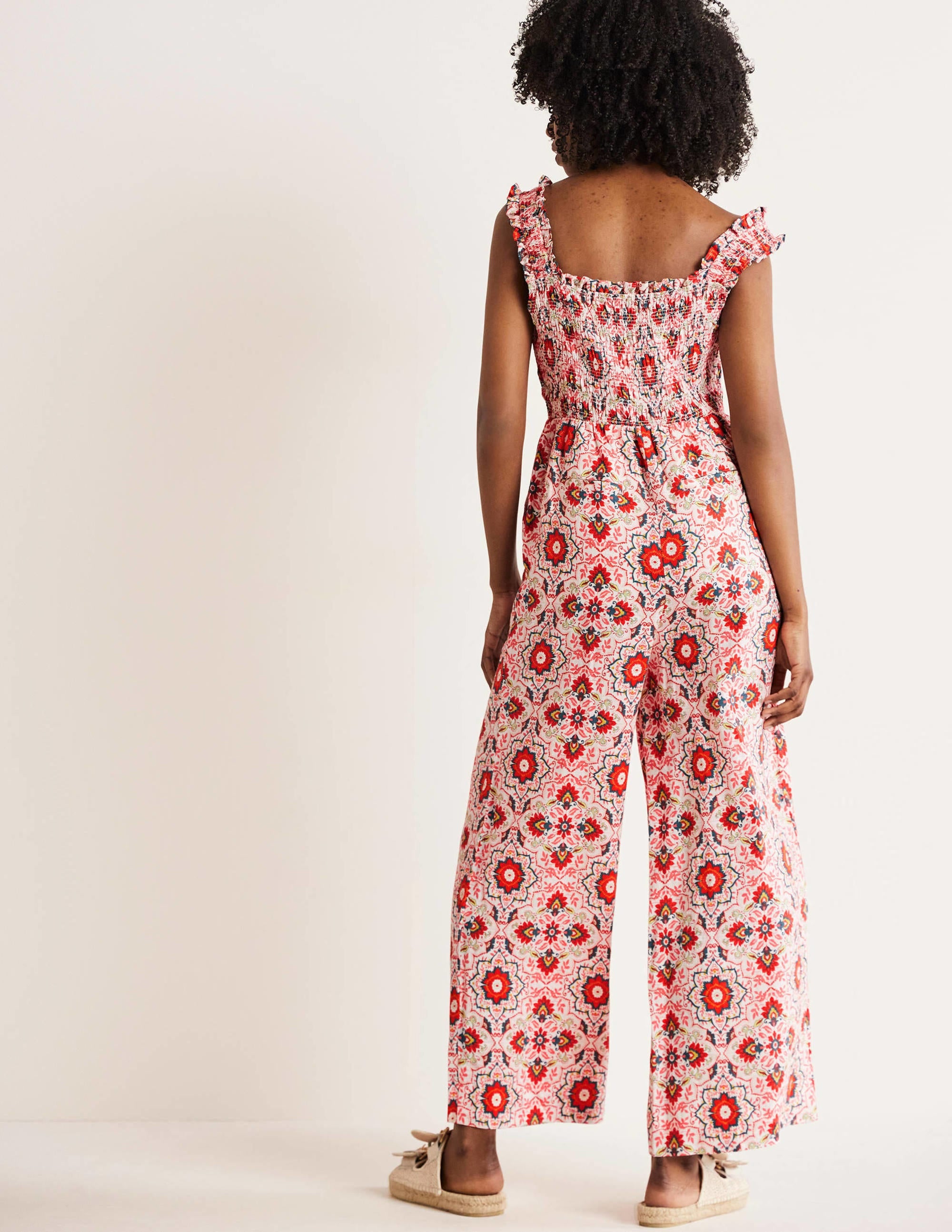 Combinaison Jasmine à smocks-Multi, motif Bloomsbury - Image 3