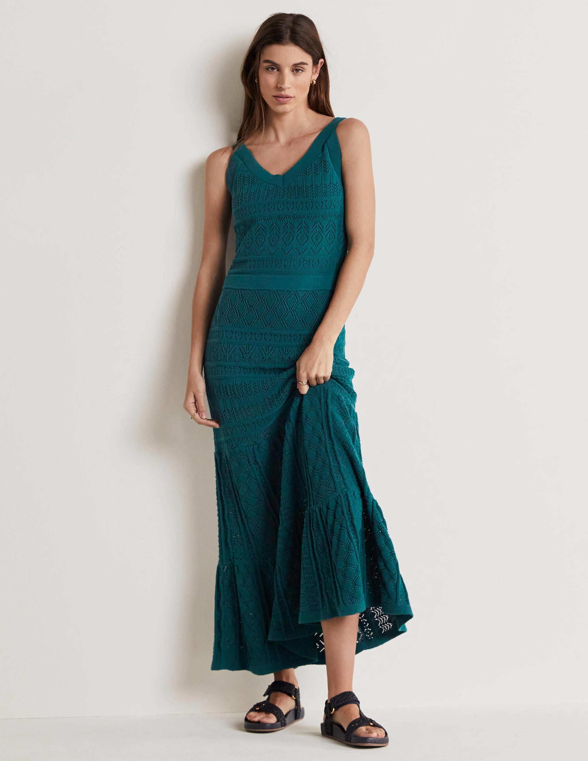 Robe longue en maille dentelle-Baie de Chesapeake - Image 4