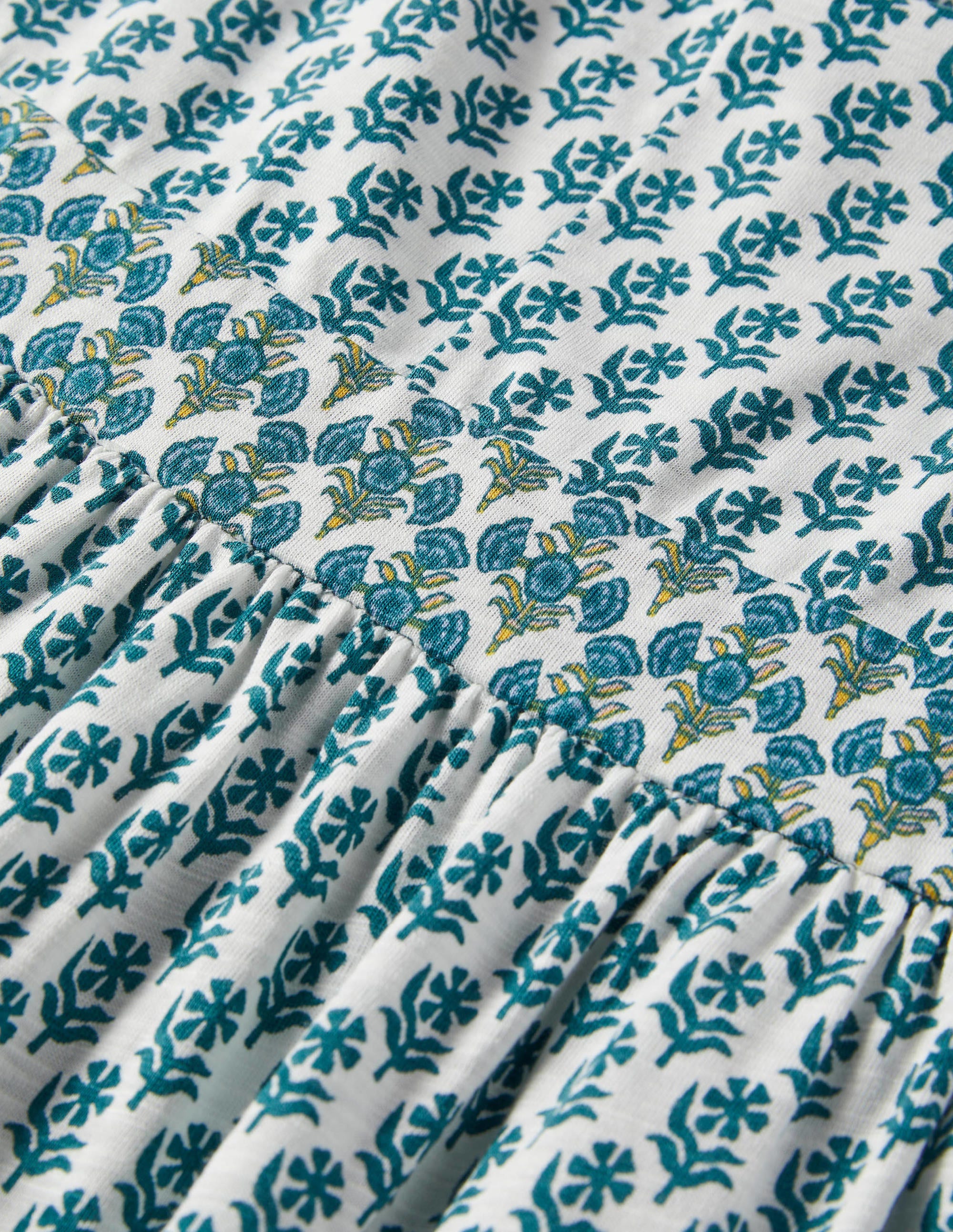 Strappy Jersey Maxi Dress-Chesapeake, Woodblock Bloom - Image 5