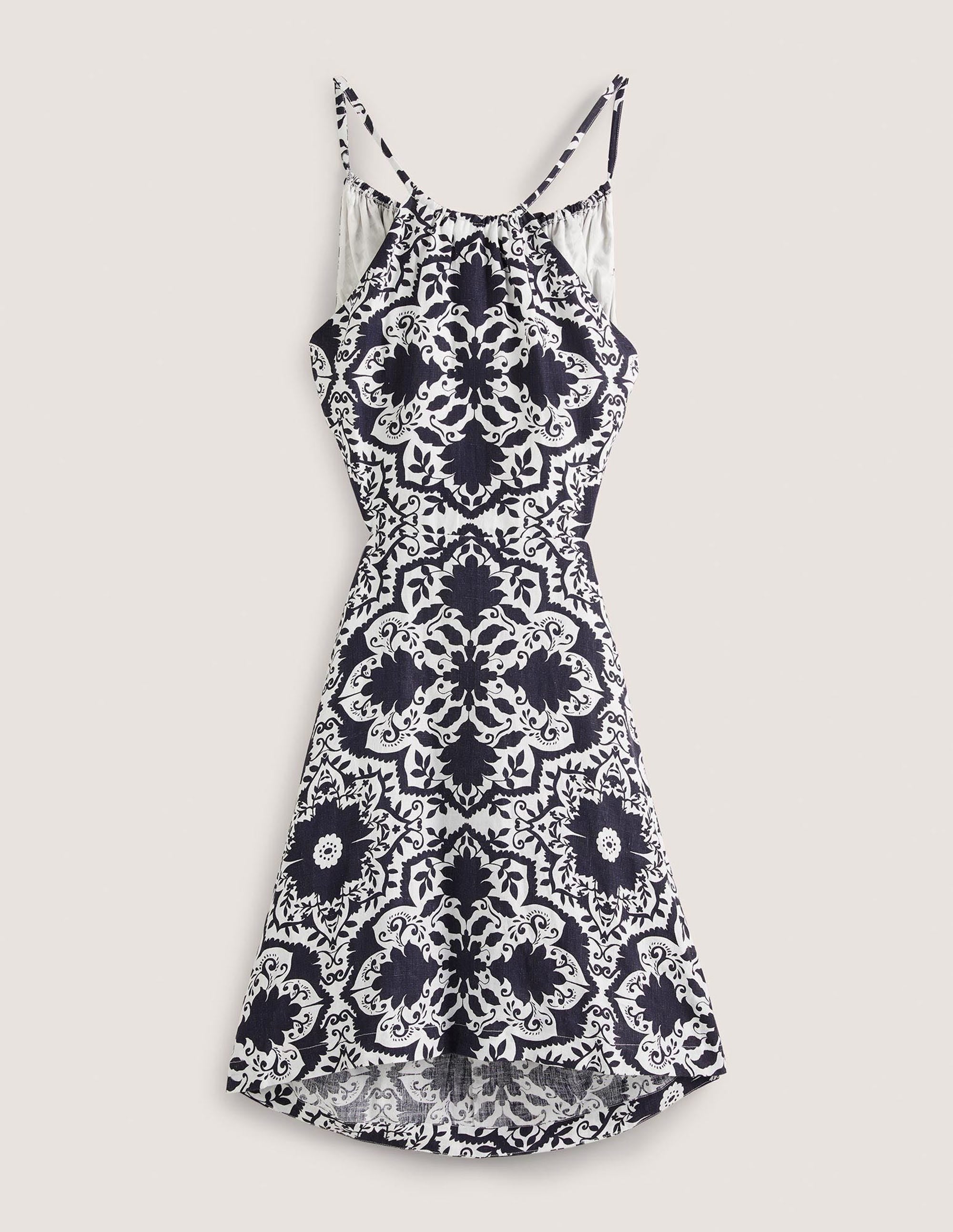 Minikleid mit Rückendetail-Navy, Bloomsbury-Muster - Image 5