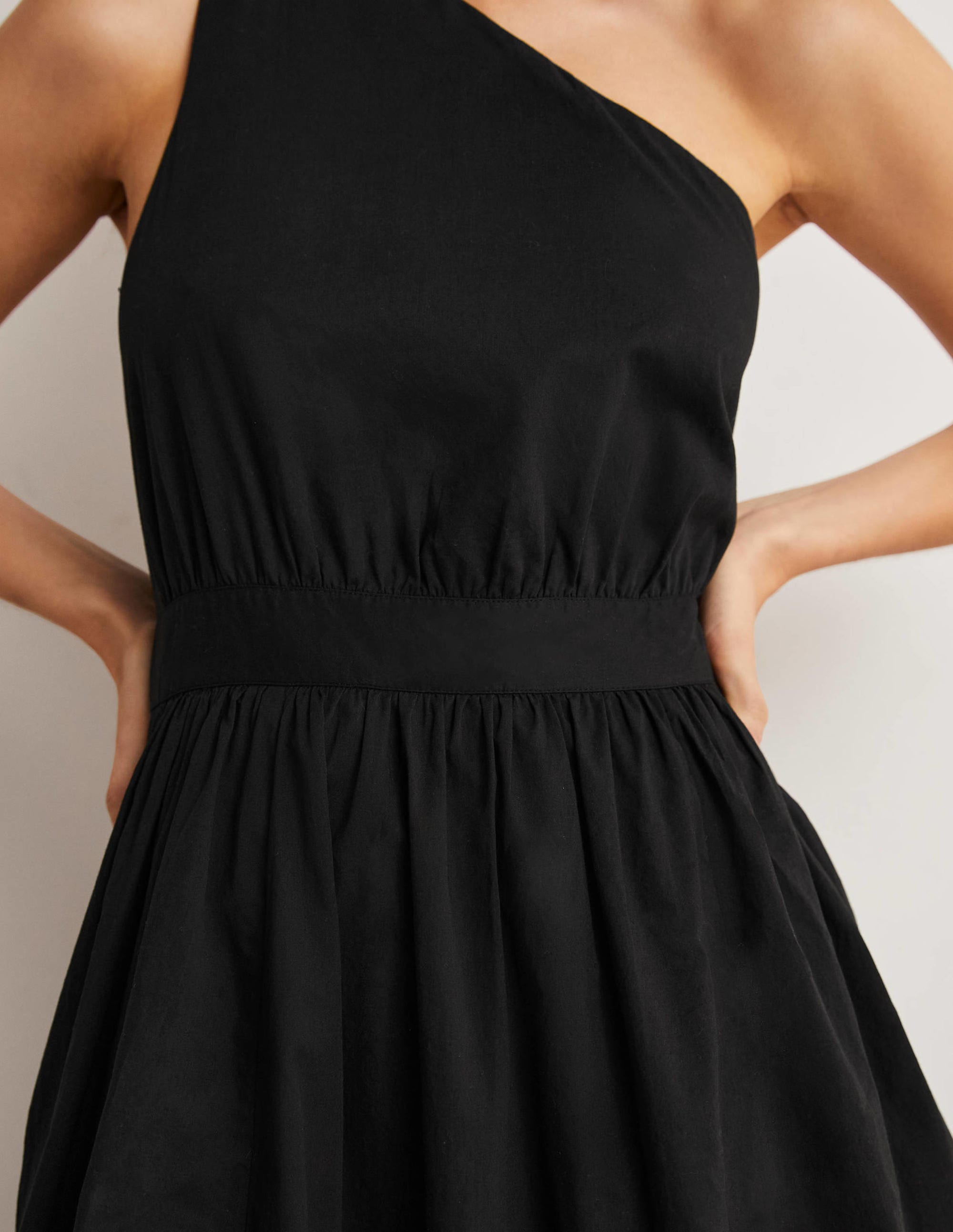 Robe midi asymétrique-Noir - Image 6