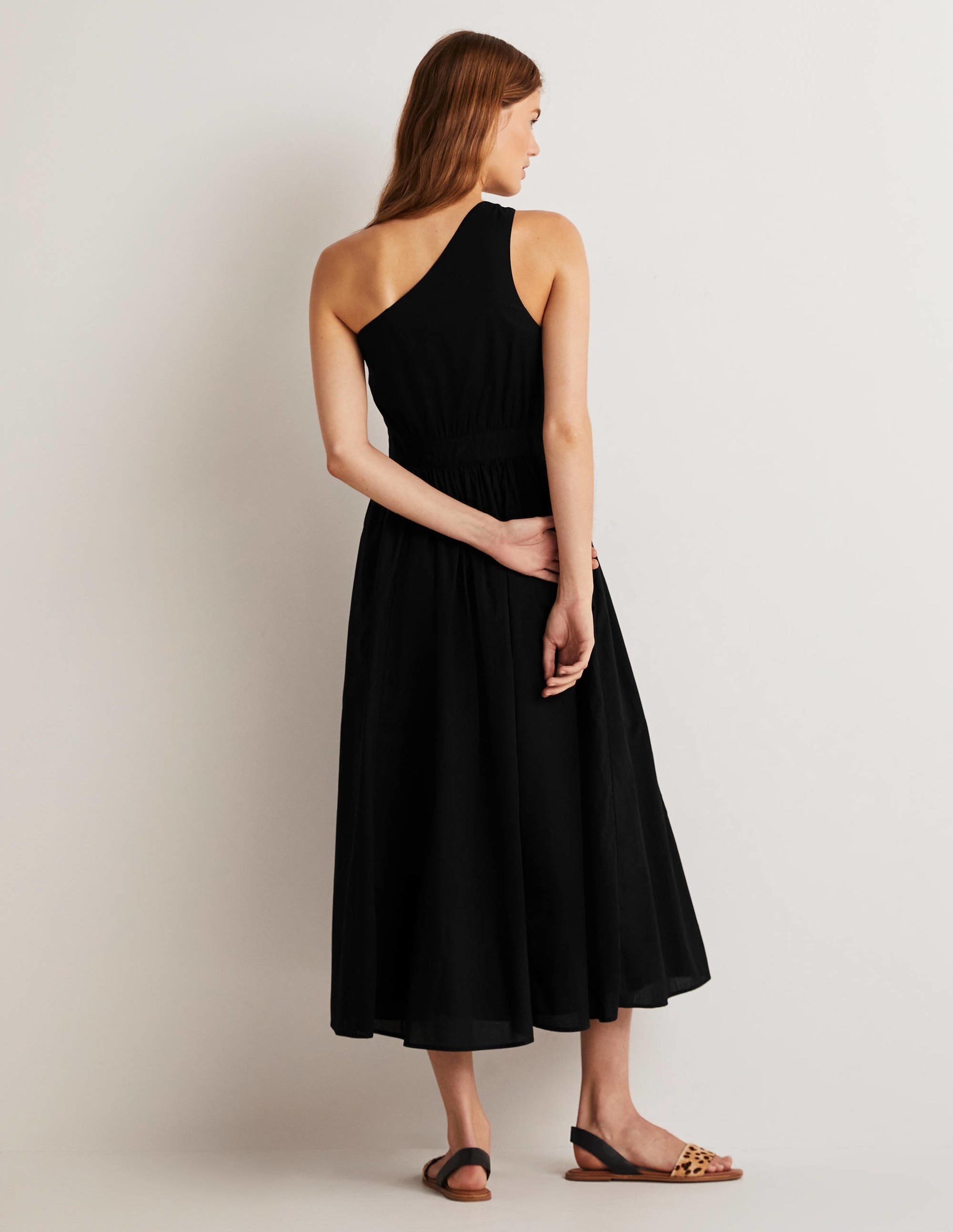 Robe midi asymétrique-Noir - Image 7