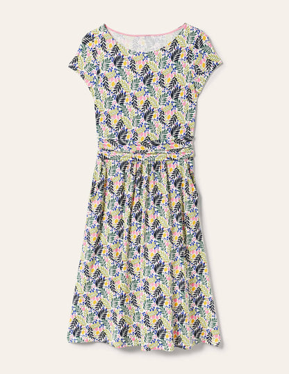 Amelie Jerseykleid-Bunt, Zitronenblätter-5