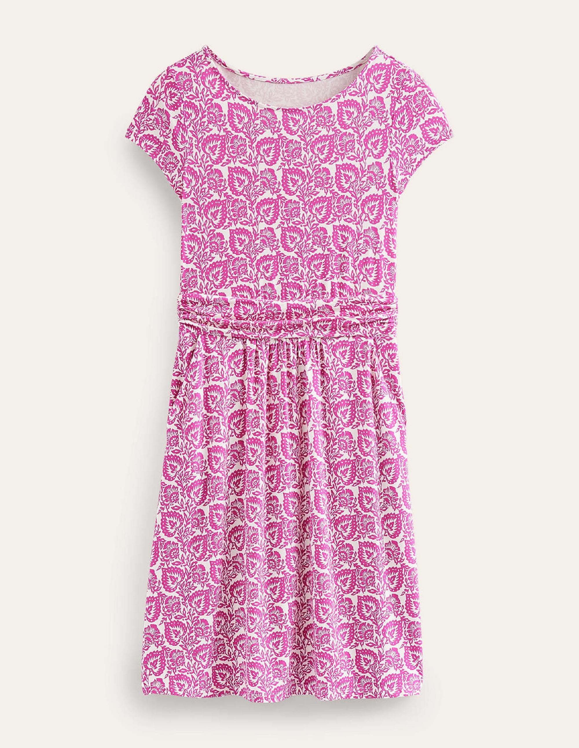 Robe Amelie en jersey-Rose phlox, motif Oak Terrace - Image 5