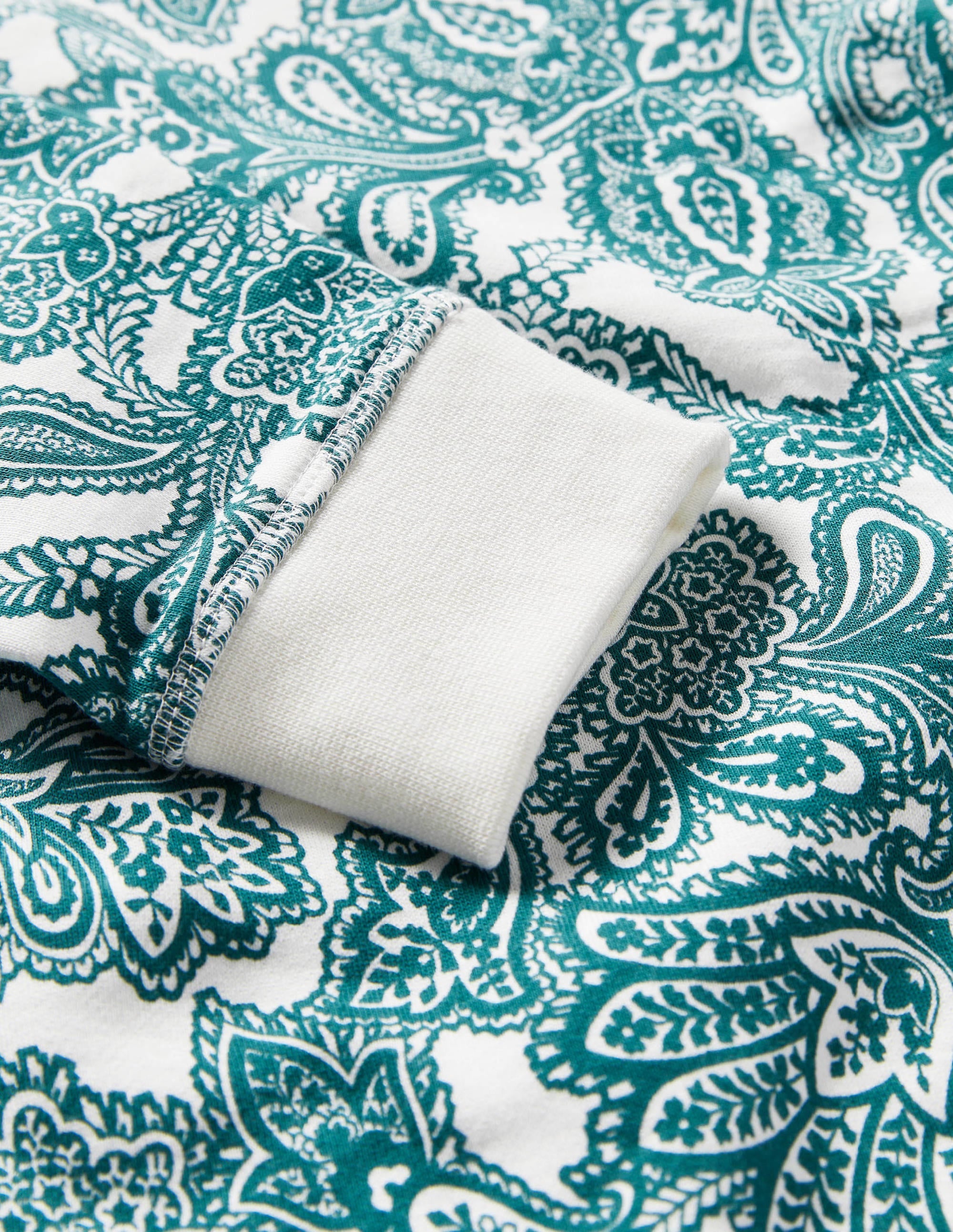 Sweat en coton imprimé-Baie de Chesapeake, motif Paisley Bud - Image 6