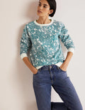Sweat en coton imprimé-Baie de Chesapeake, motif Paisley Bud