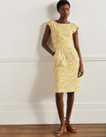 Florrie Jerseykleid-Olive Oil, Daisy Floral
