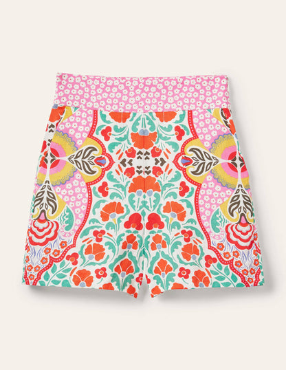 Georgina Leinenshorts-Bunt, Blumenmuster-6