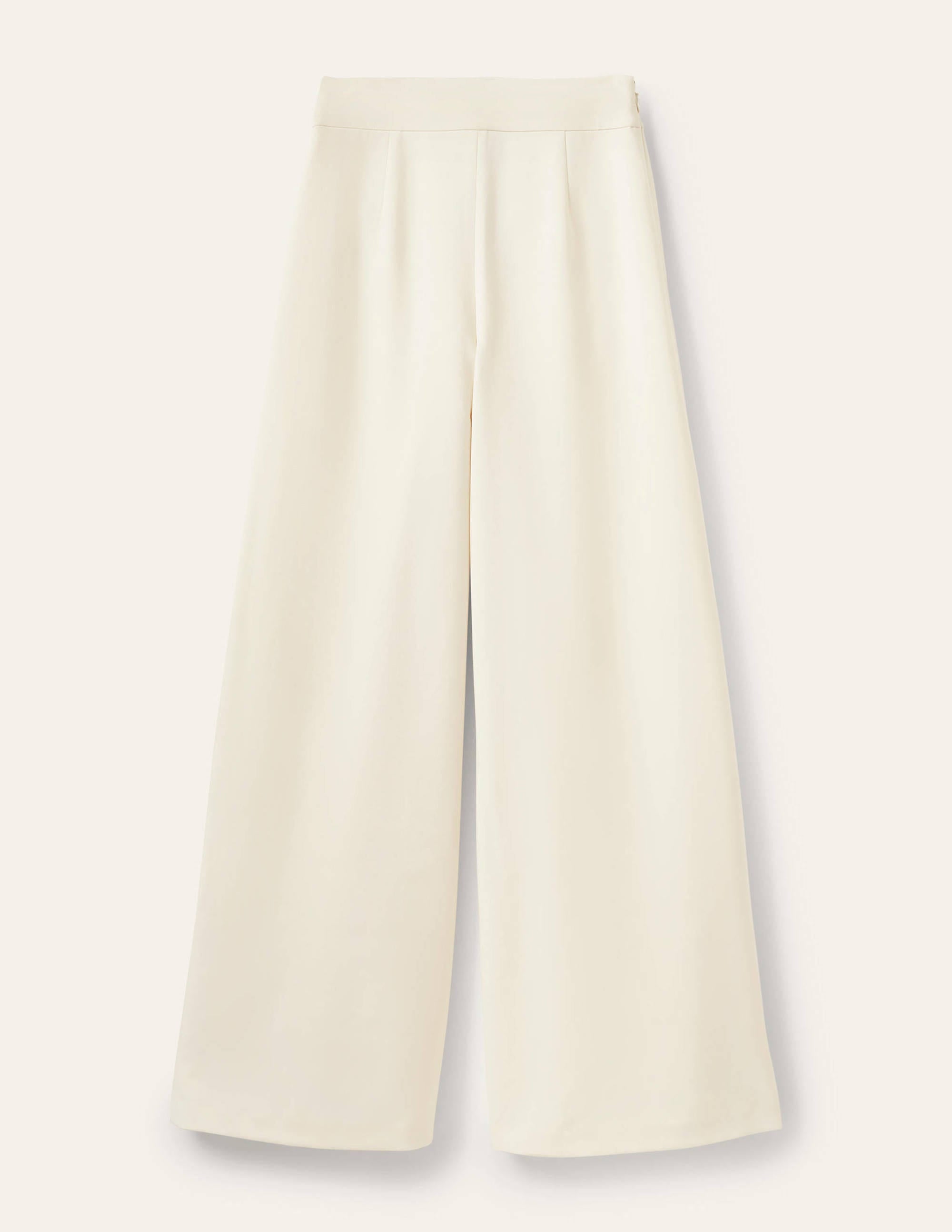 Pantalon palazzo taille haute-Ivoire - Image 9