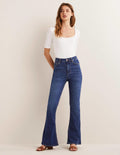 HIGH RISE FITTED FLARE-Mid Vintage