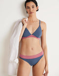 Arezzo V-neck Bikini Top-Globe Colourblock