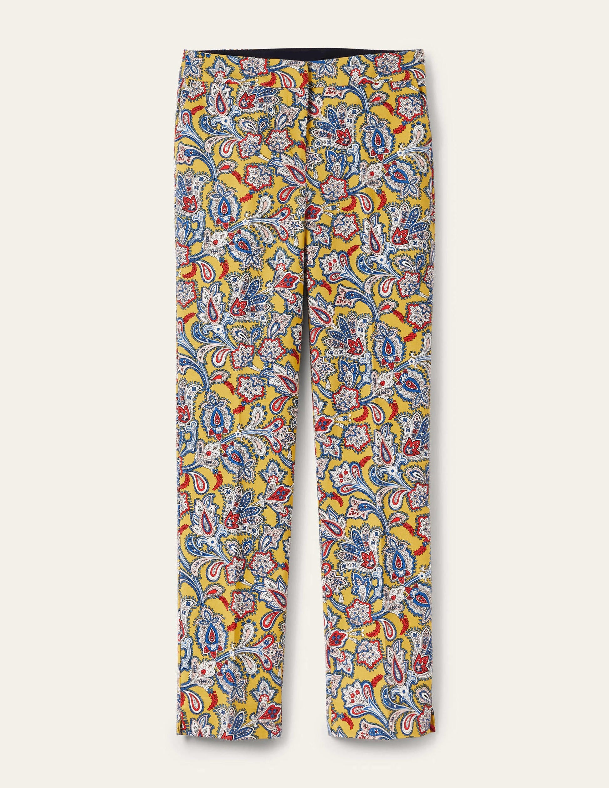 Richmond 7/8-Hose-Olivenölgrün, Paisley-Knospen-5