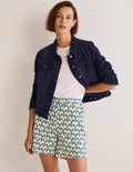 Danby Shorts zum Hineinschlüpfen-Chesapeake Bay, Geometrisches Blumenmuster