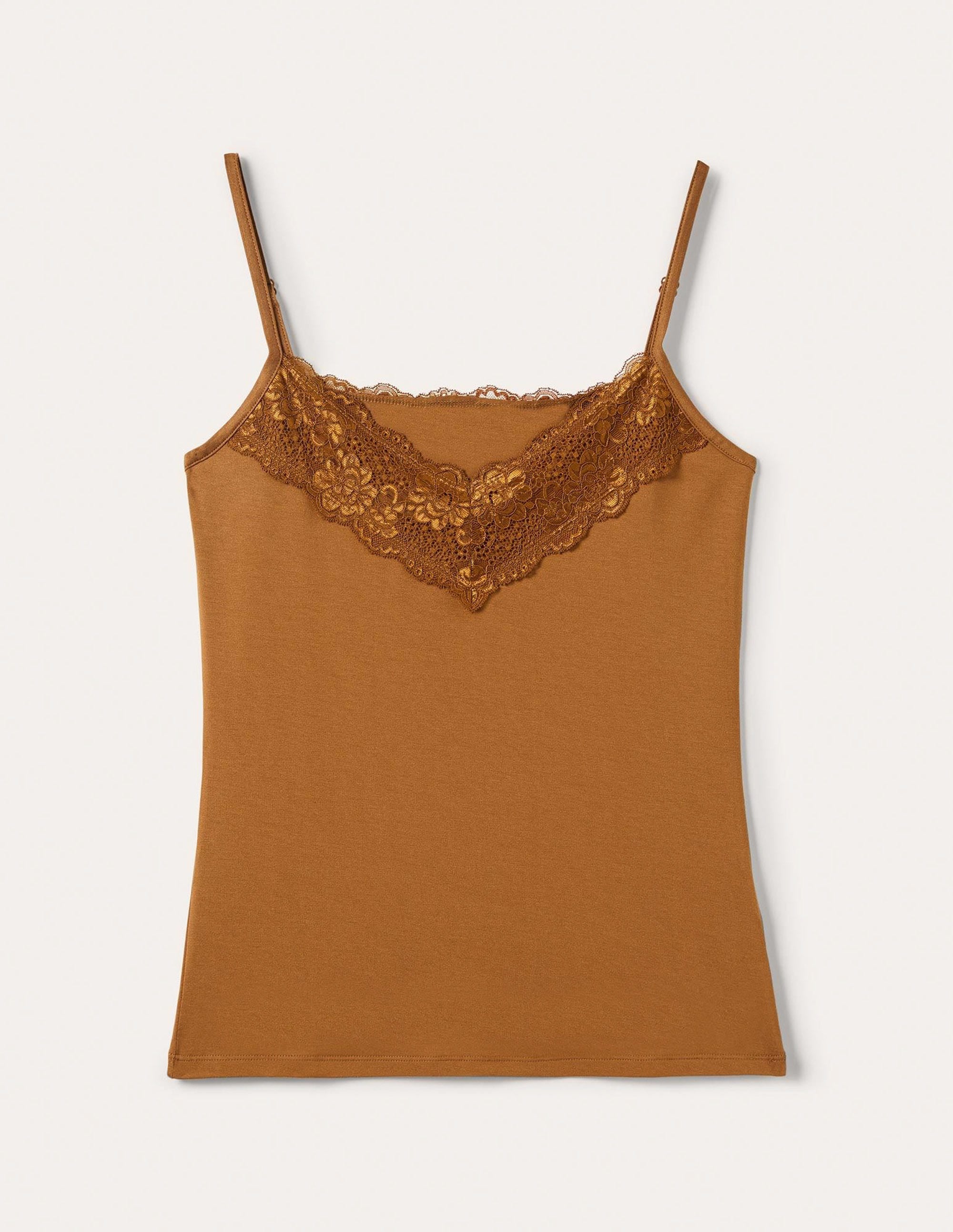 Caraco avec dentelle-Marron moyen - Image 6