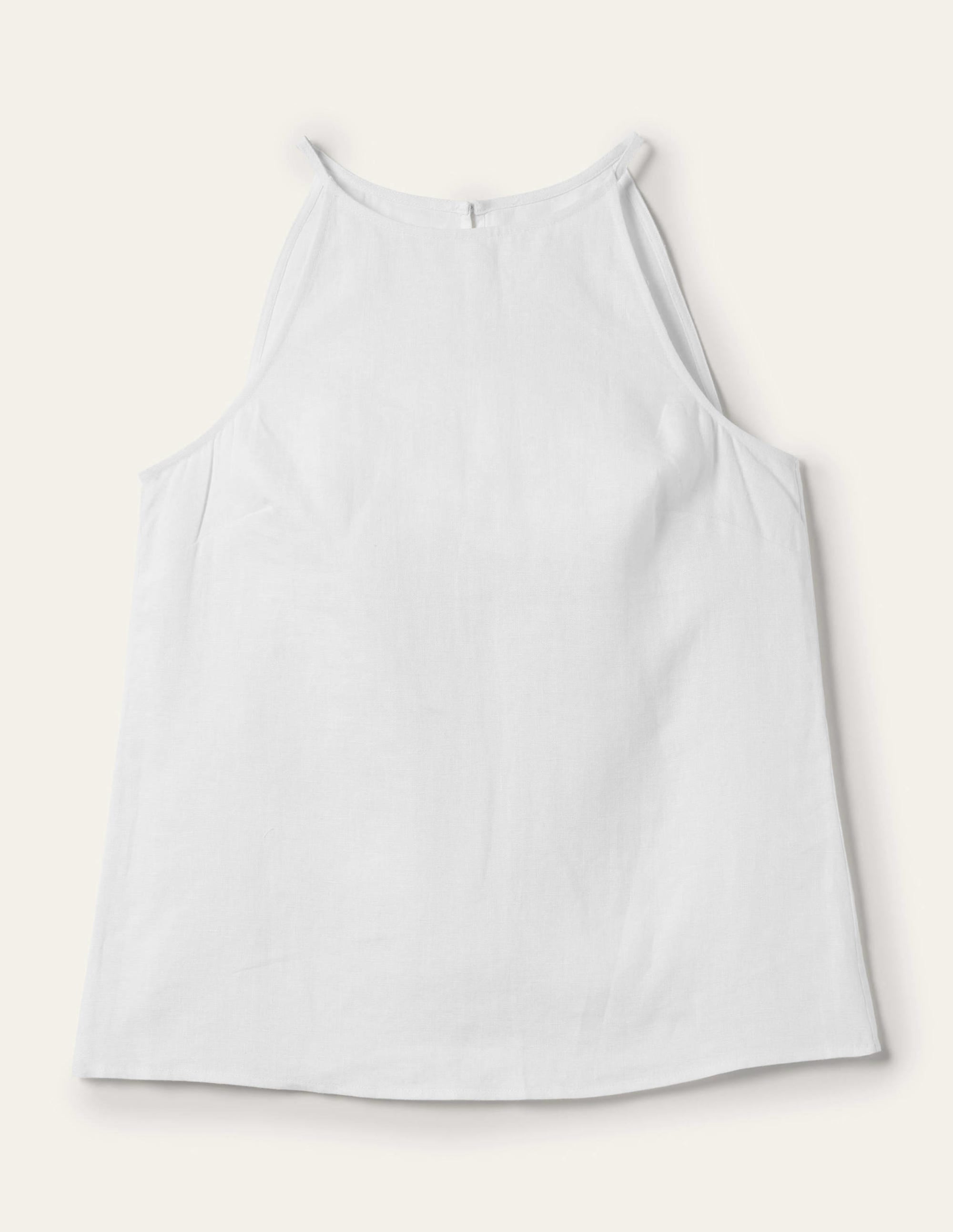 Neckholder-Top aus Leinen-Weiß - Image 6