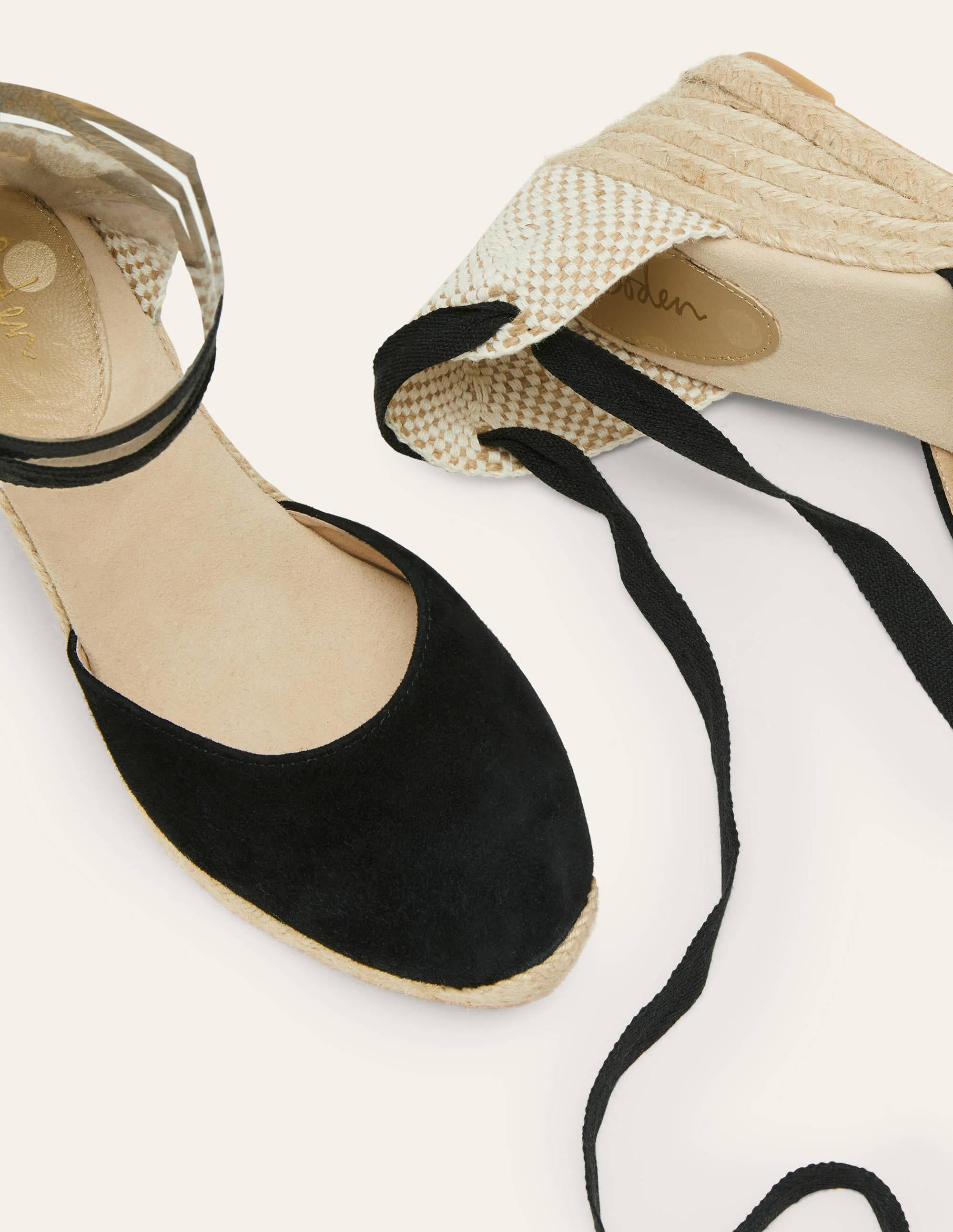Espadrilles compensées Cassie-Noir - Image 1