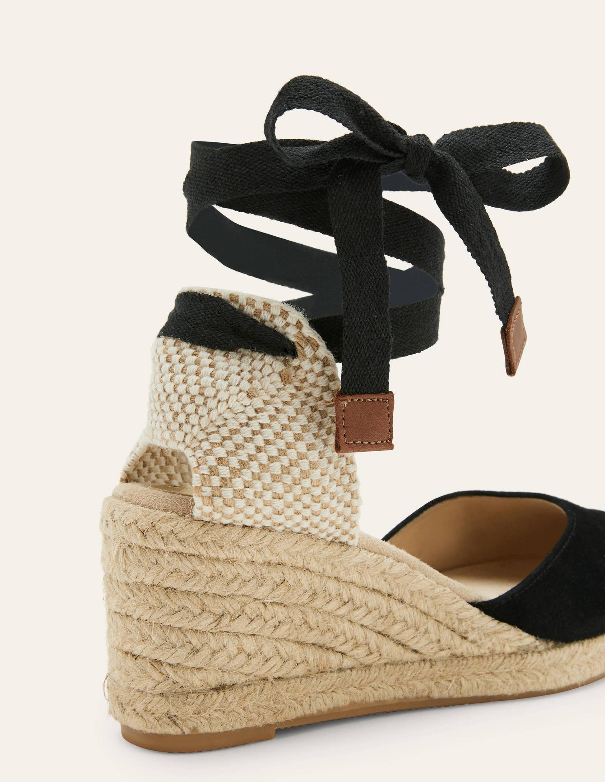 Espadrilles compensées Cassie-Noir-2