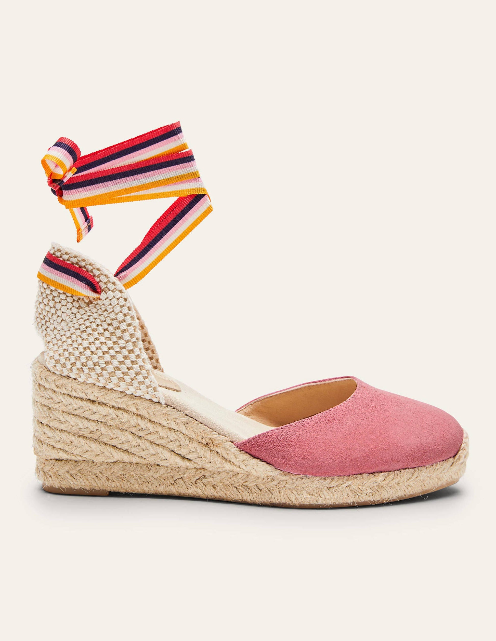 Cassie Espadrilles mit Keilabsatz-Azalee/Bunt, Gestreiftes Band-2
