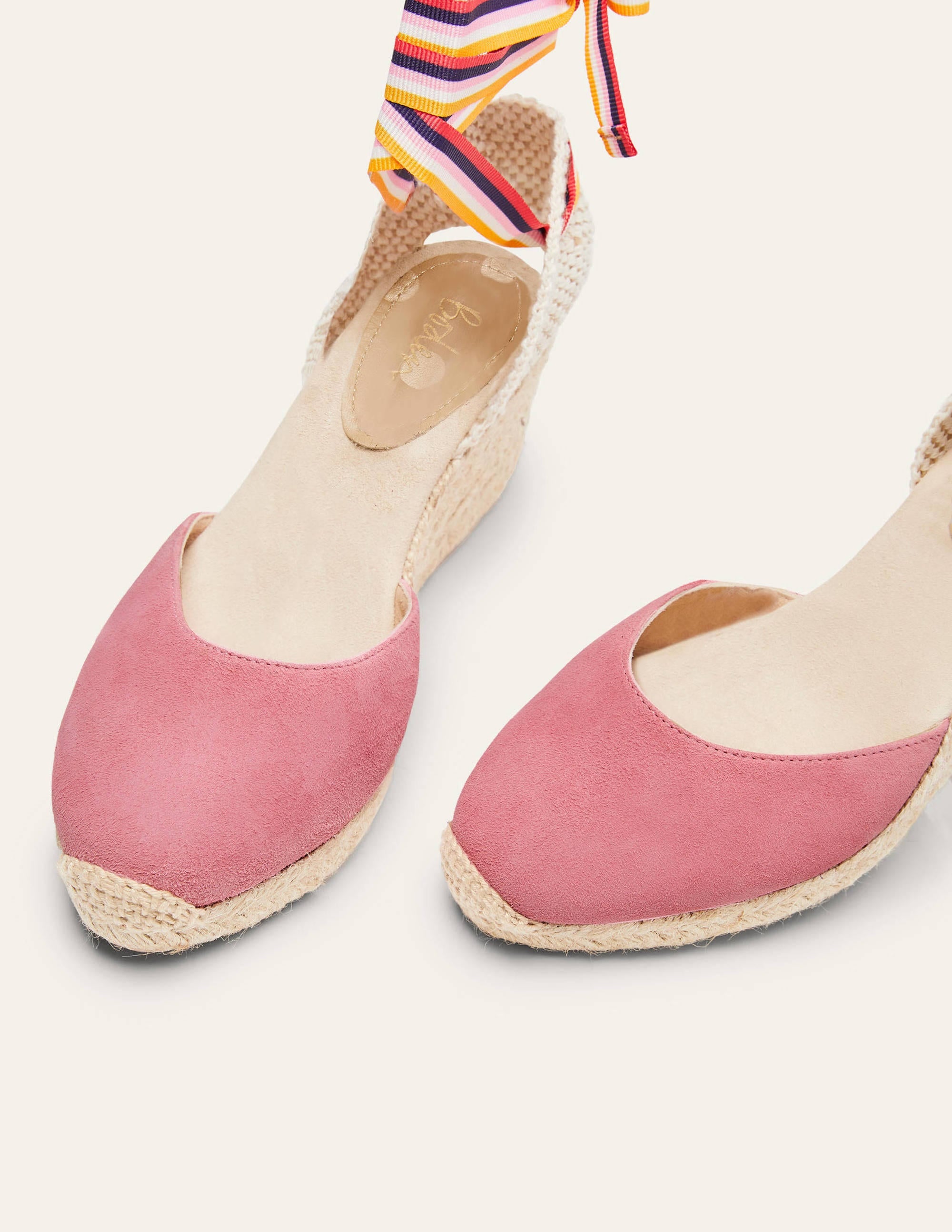 Cassie Espadrilles mit Keilabsatz-Azalee/Bunt, Gestreiftes Band - Image 3